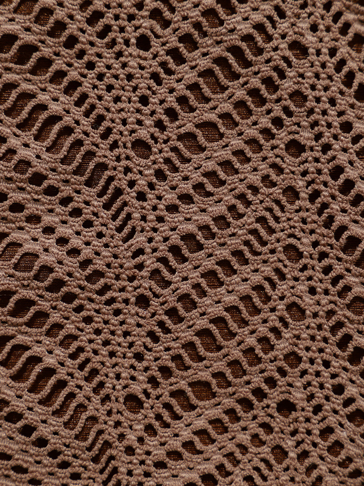 Brown Crochet Tie Bikini Bottom