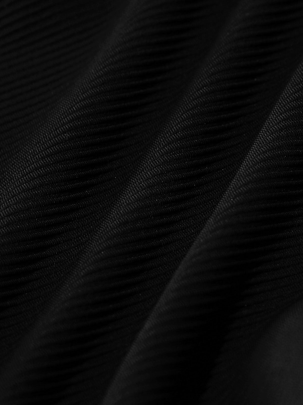 Black Solid Tie Bikini Bottom