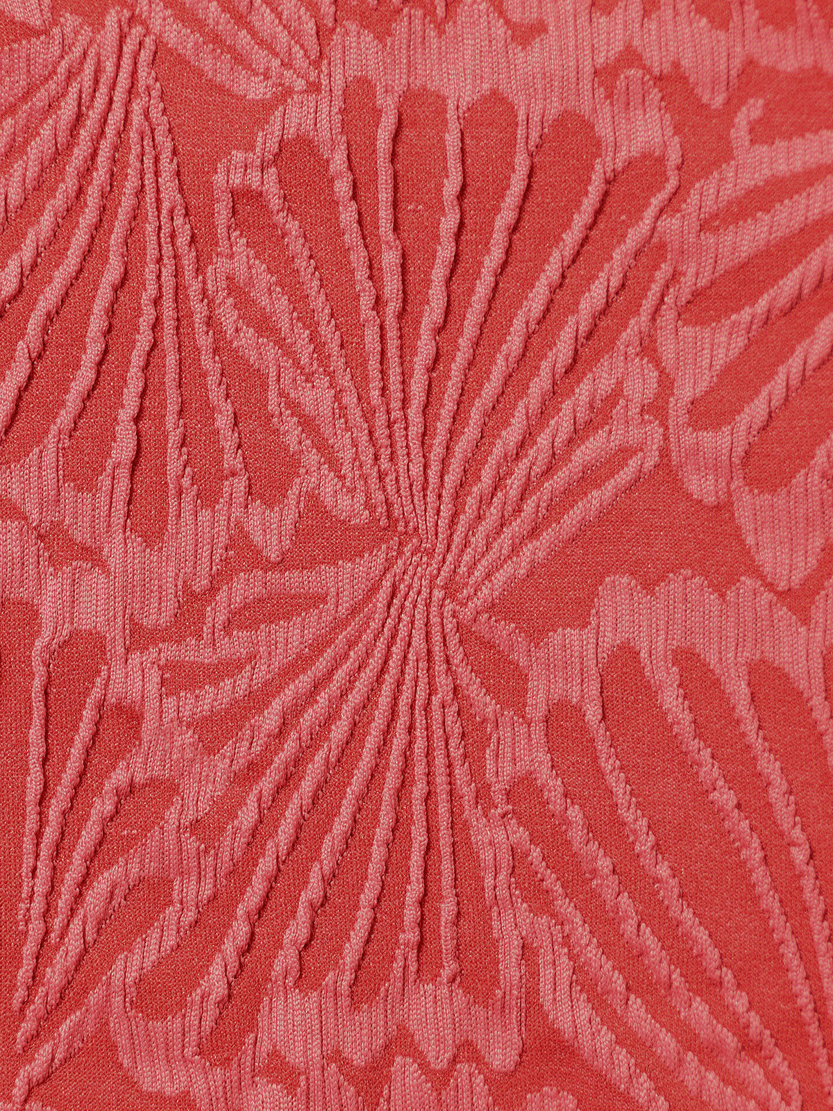 Red Jacquard Full Coverage Bikini Bottom