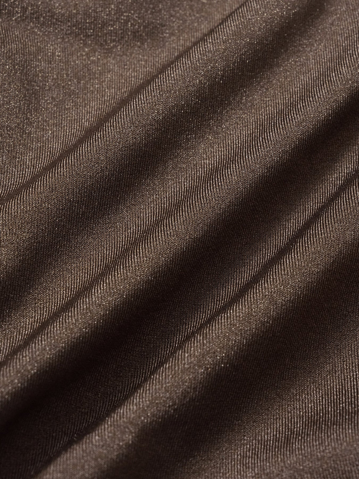 Dark Coffee Pleated Bikini Bottom