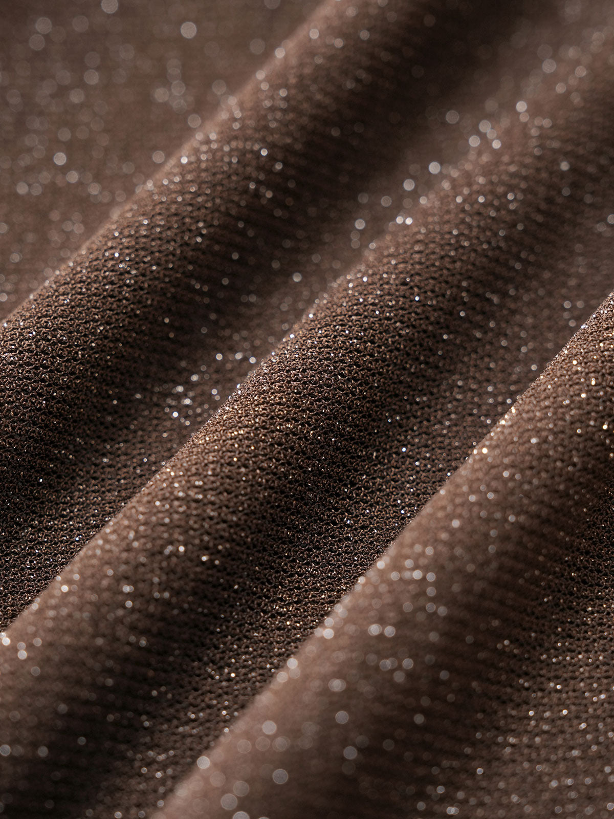 Dark Coffee Shimmer Cover Up Skirt