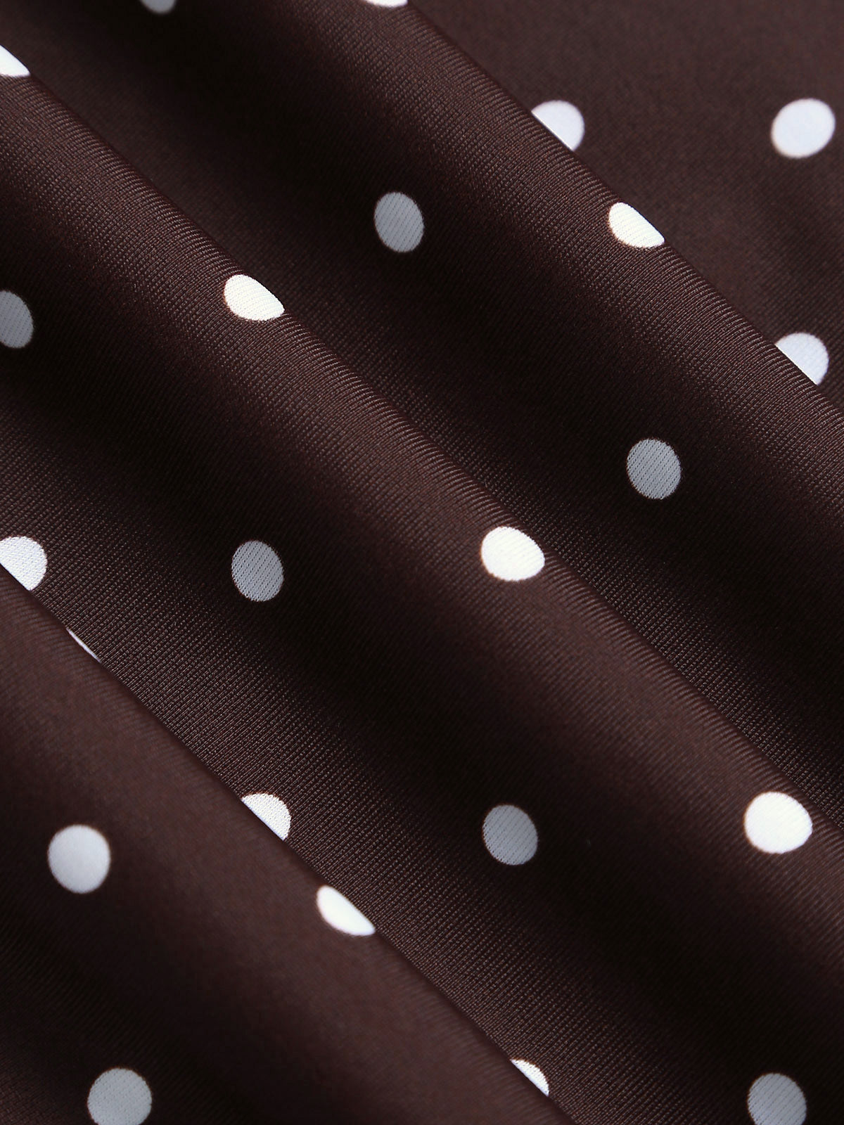 Brown Polka Dot Plus Size Bikini Bottom