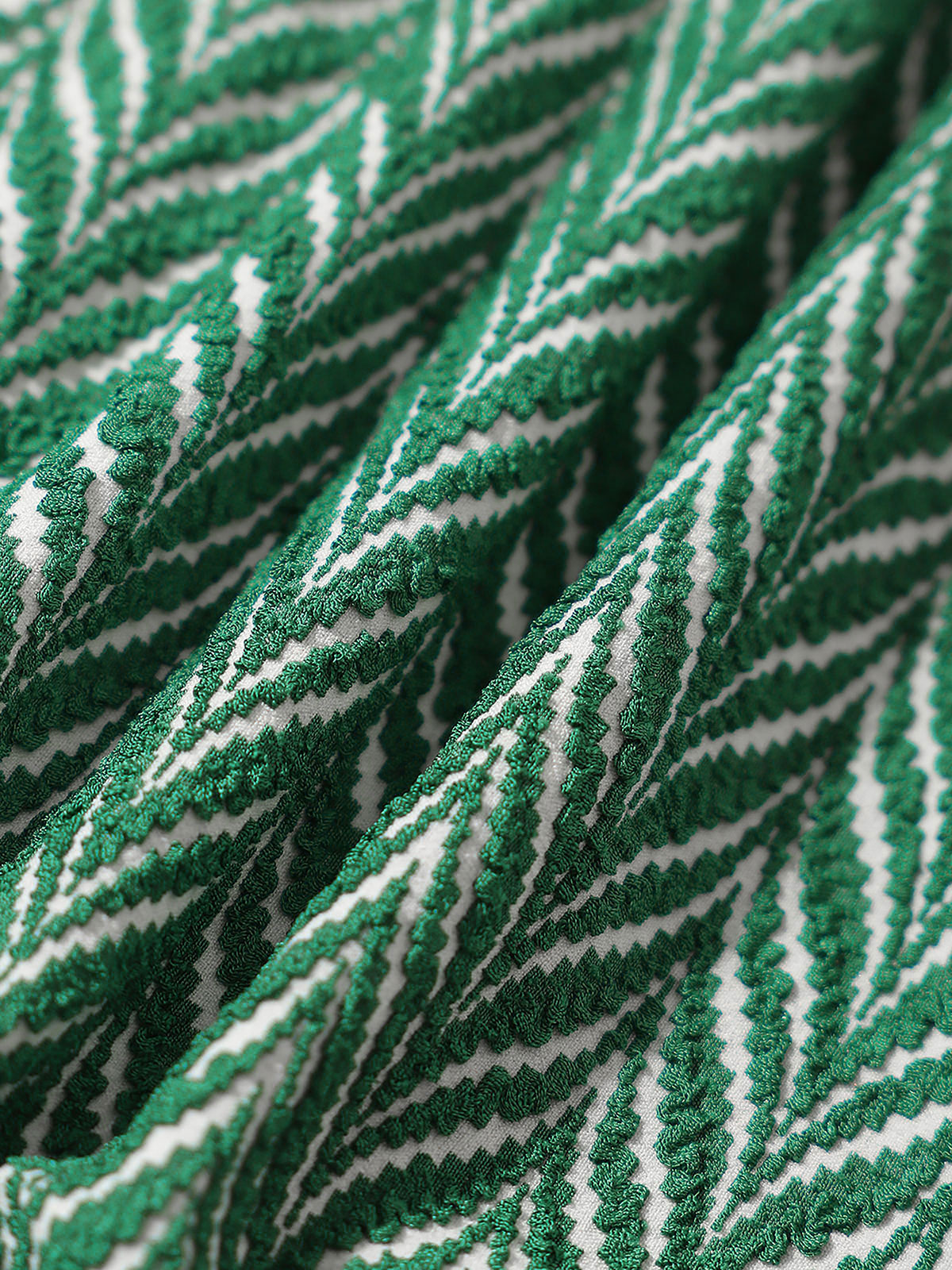 Green Geometric Full Coverage Surf Bottom