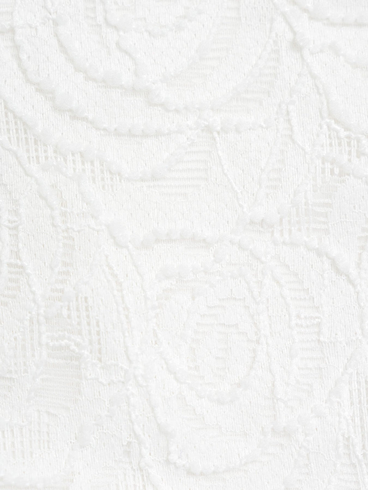 White Textured Pearl-Accented Bikini Bottom