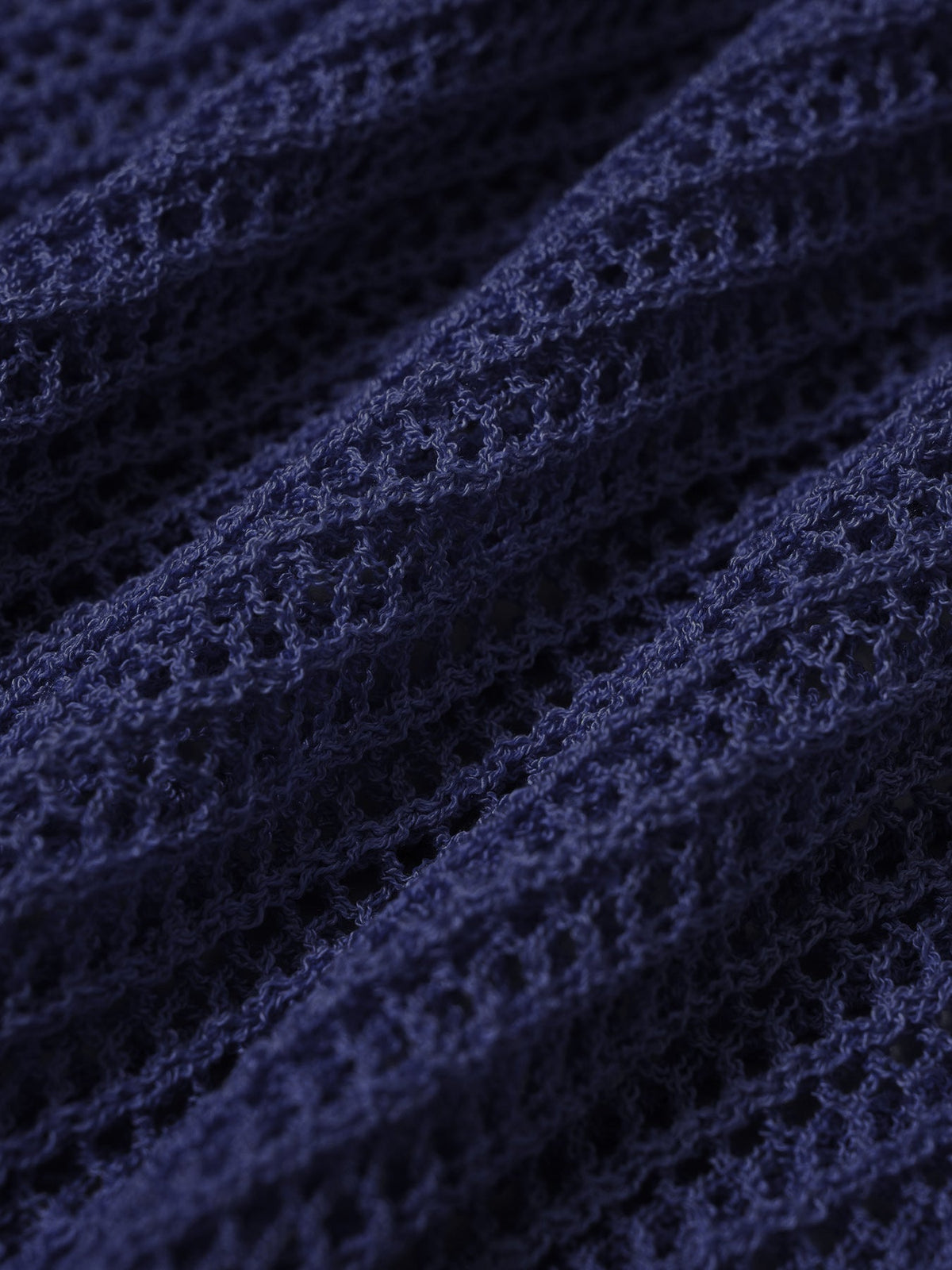 Navy Knit Crochet Cover-up