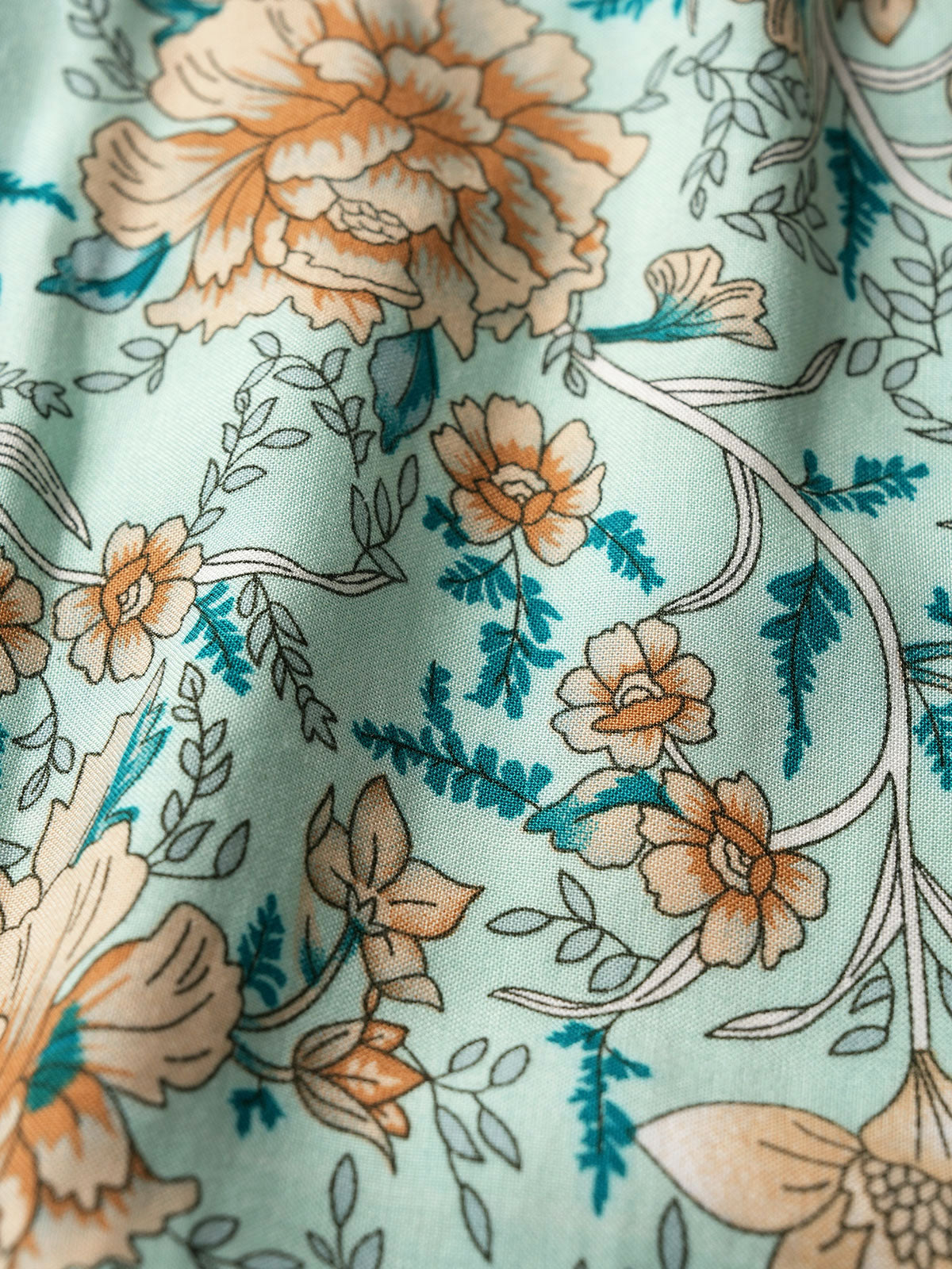 Floral Print Raglan Sleeve Beach Dress
