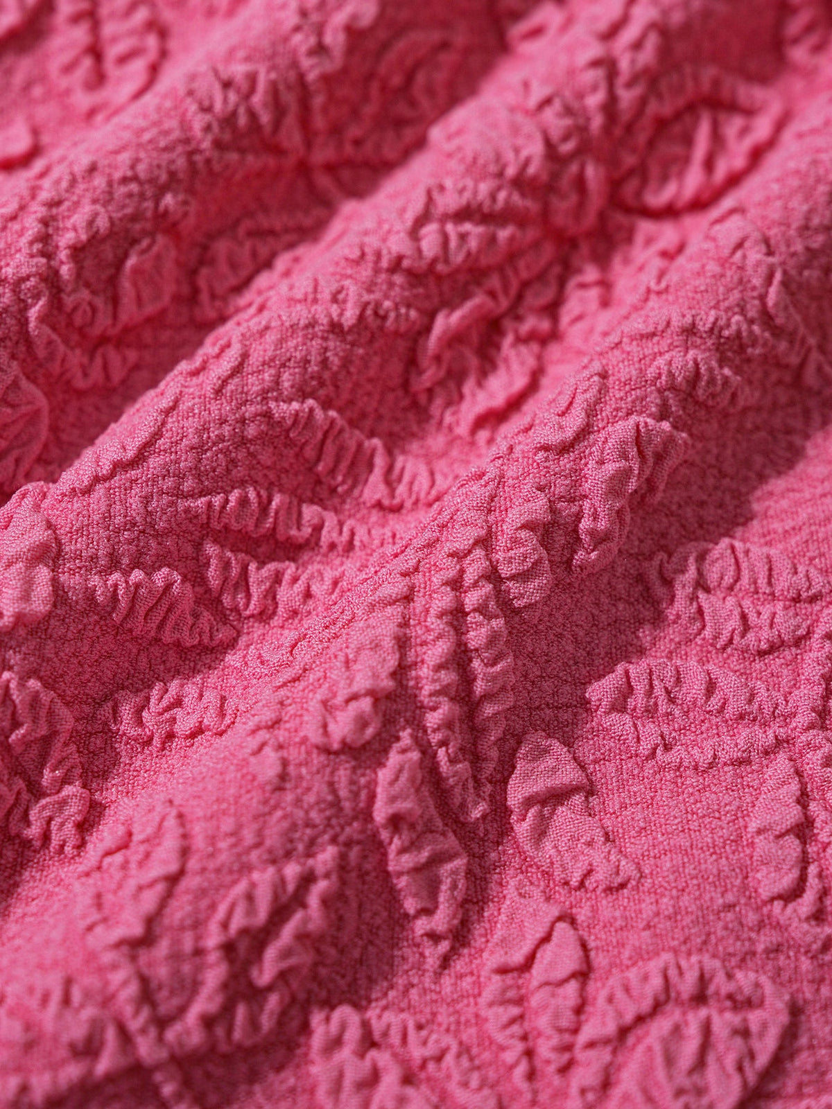 Pink Jacquard Underwire Triangle Bikini Top