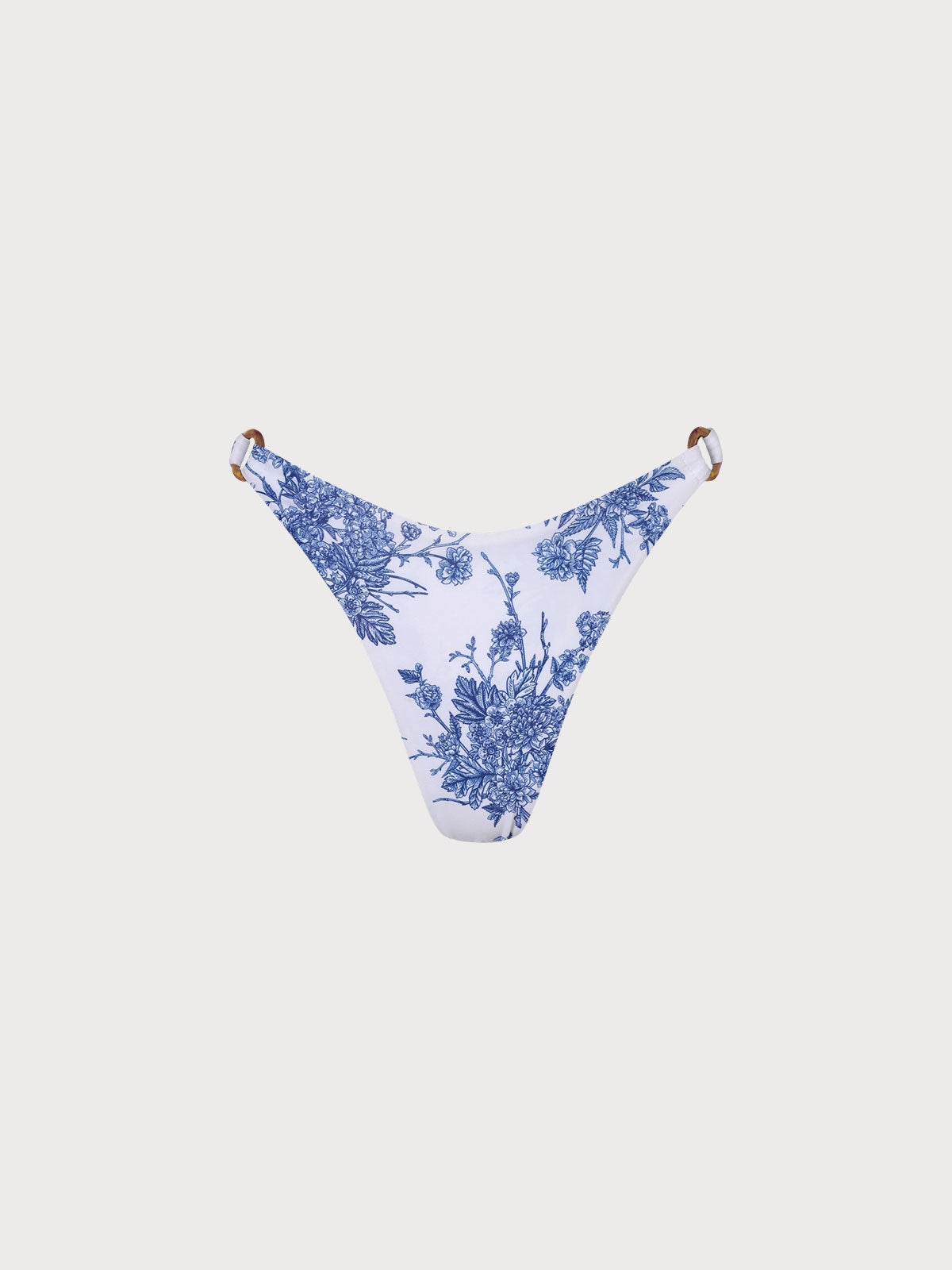 Floral O-Ring High Cut Bikini Bottom