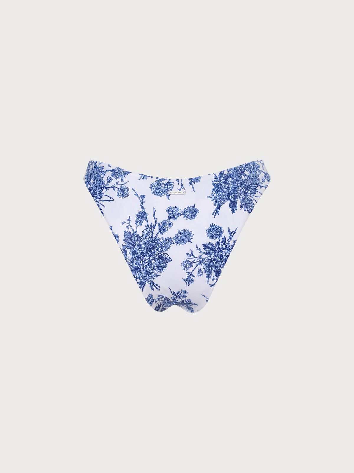 Floral O-Ring High Cut Bikini Bottom