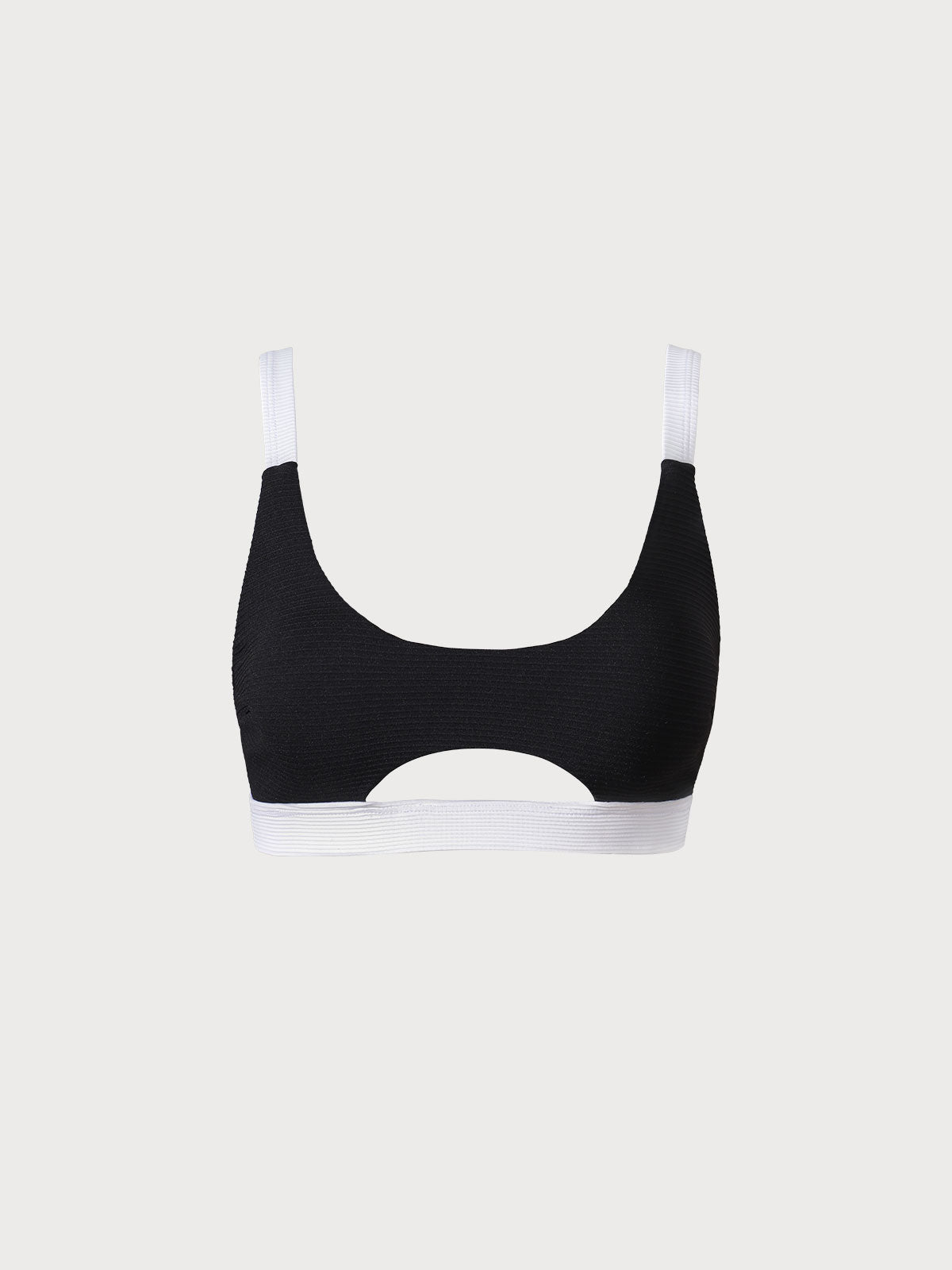 Contrast Trim Bikini Top