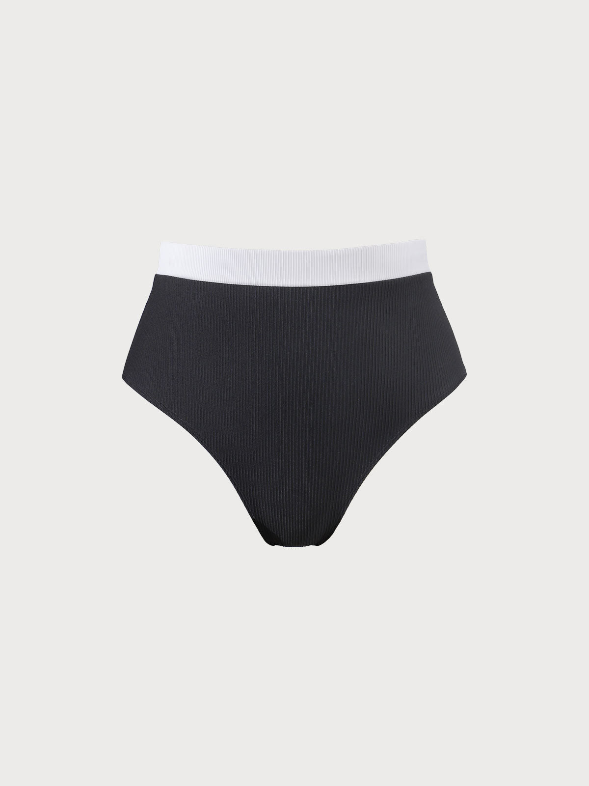 Contrast Trim Plus Size Bikini Bottom