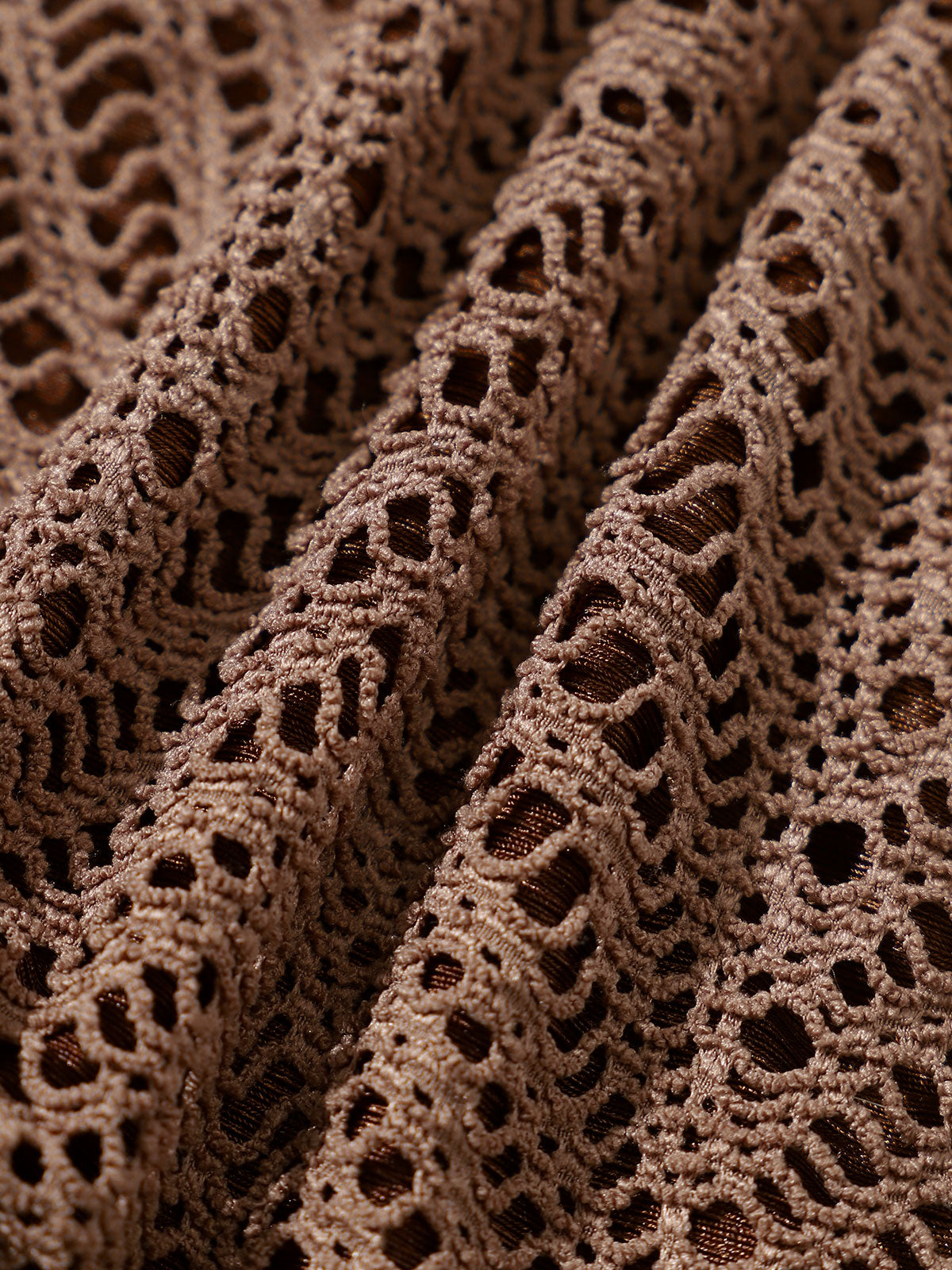 Brown Crochet Tie Bikini Bottom