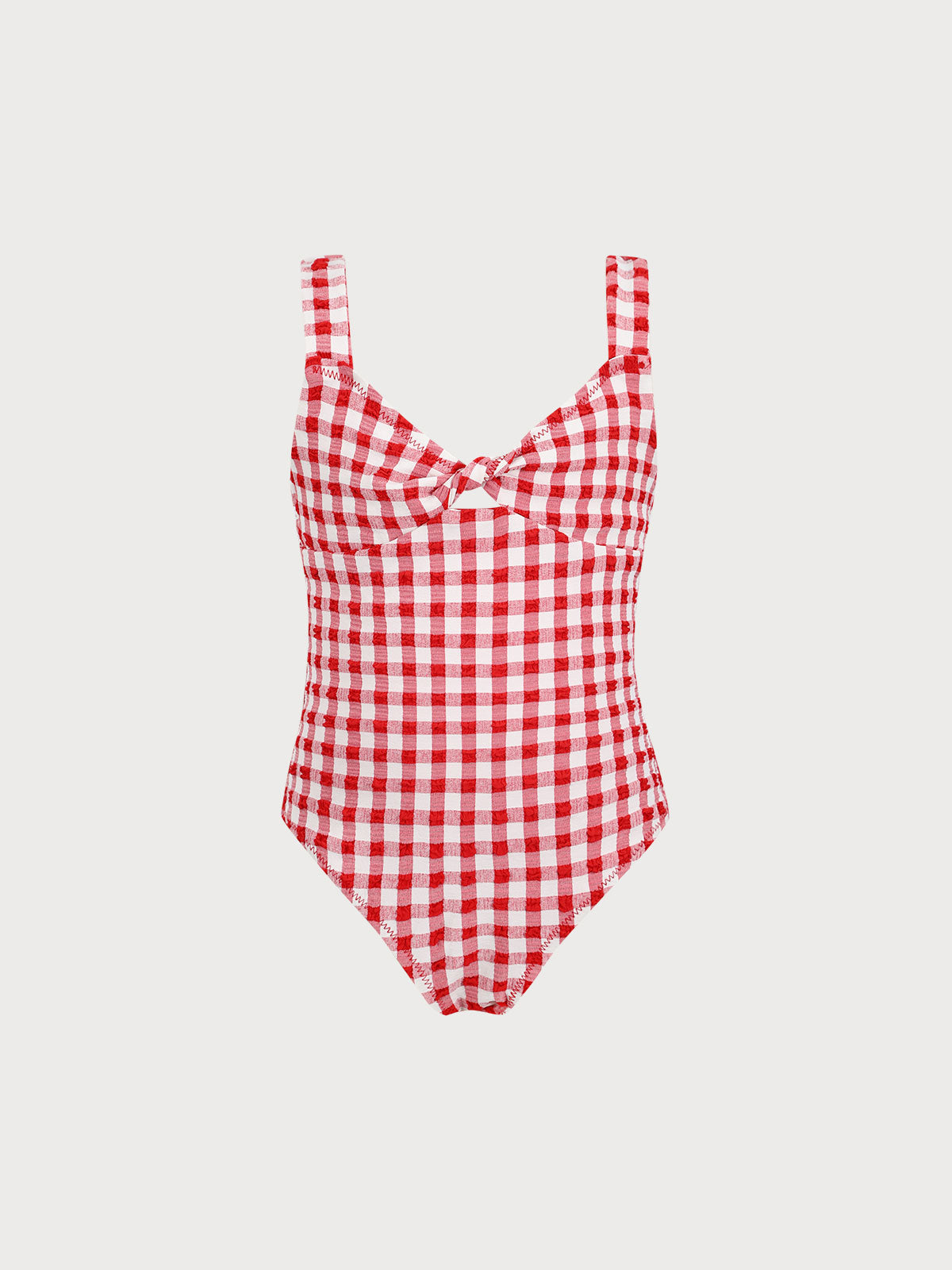 Girls' Red Gingham One-Piece