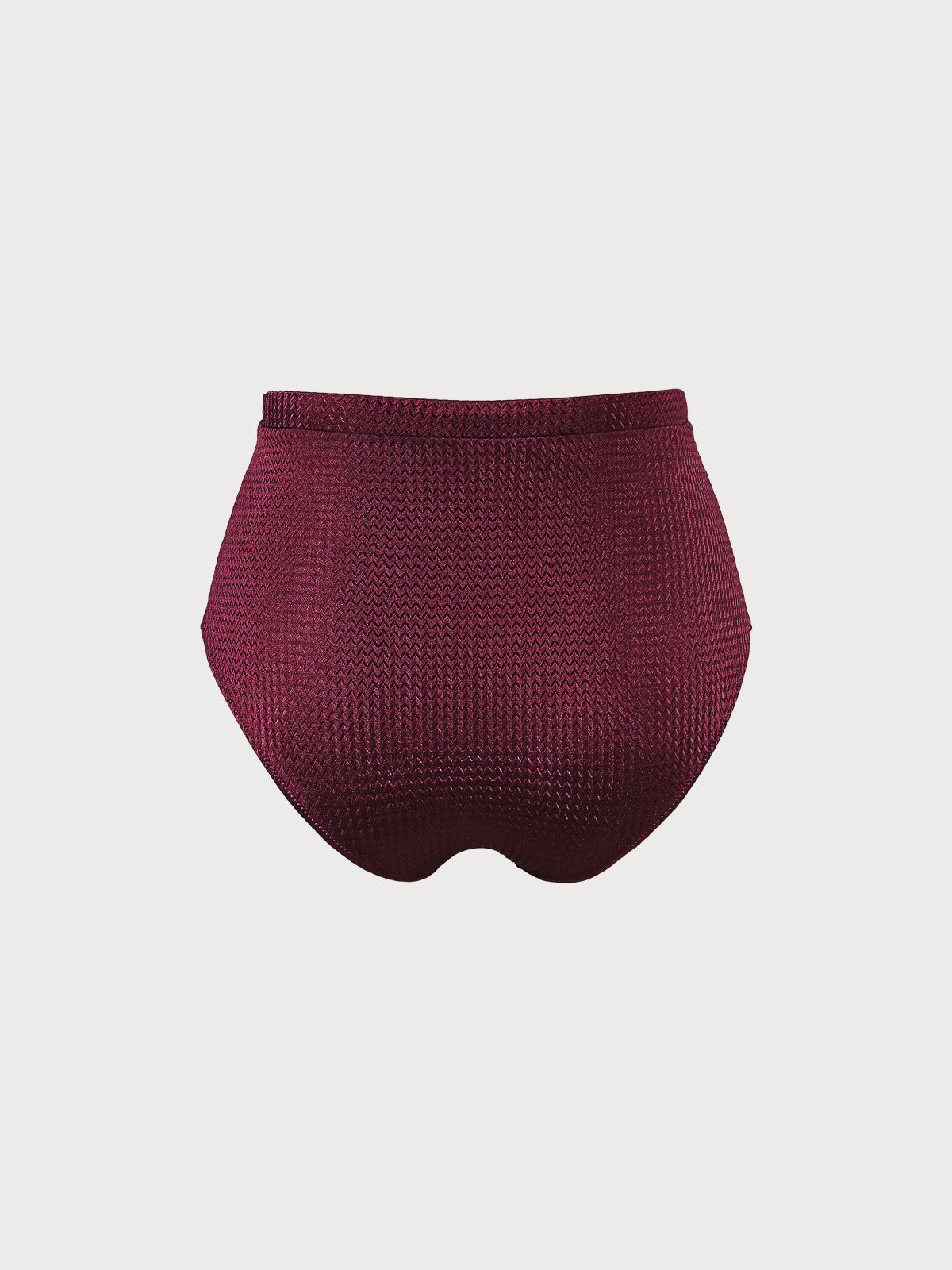 Jacquard Ruched Plus Size Bikini Bottom
