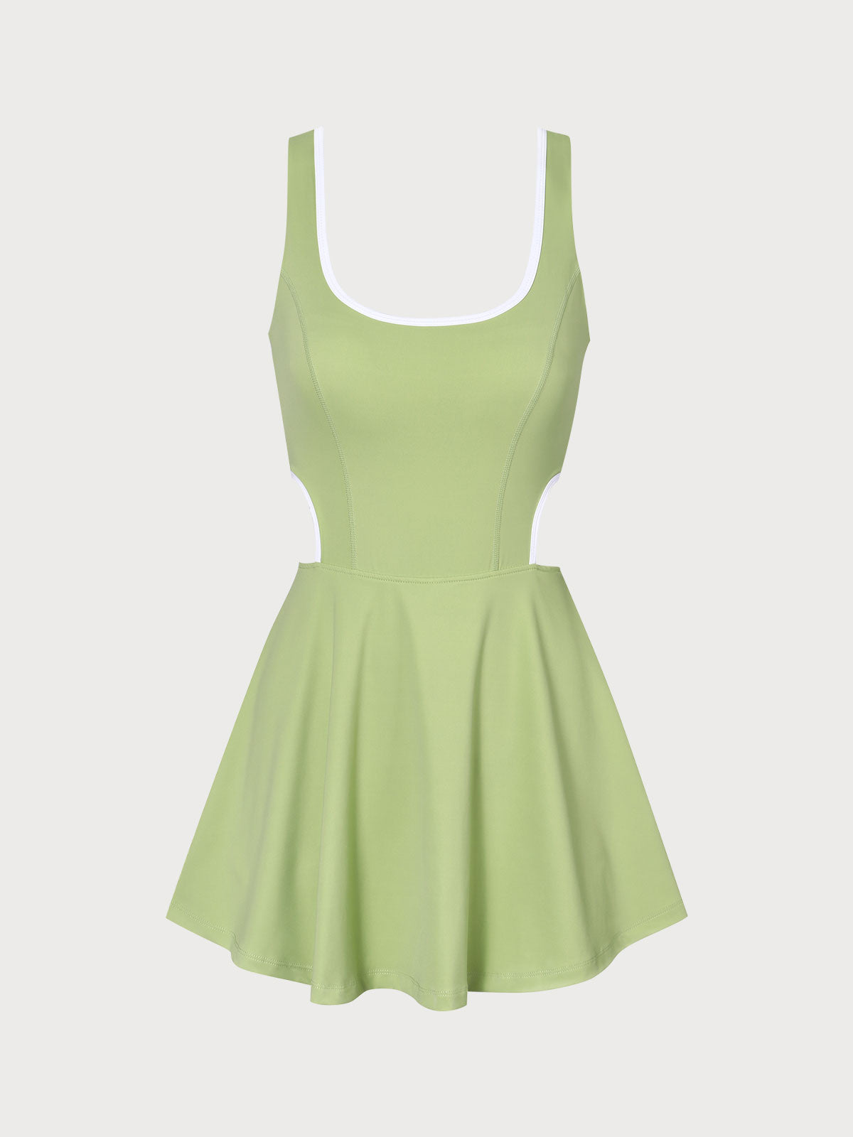 Light Green Cut-Out Dress