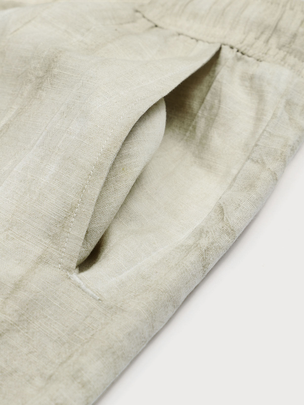 Hapnix® - Solid Men's 7" Cotton Beach Shorts