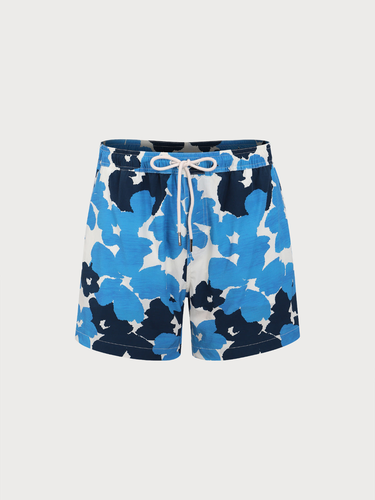 Hapnix® - Men's Blue Print 5" Swim Trunks