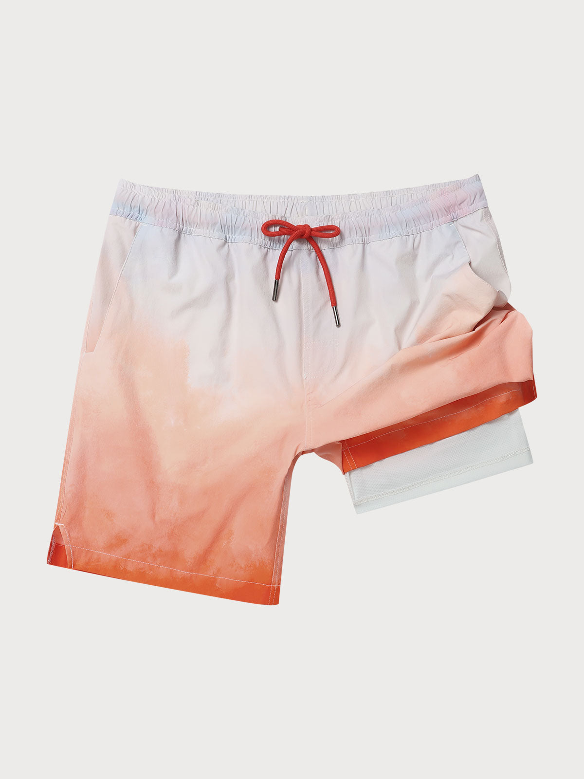 Multi-Color Gradient 7" Swim Trunks