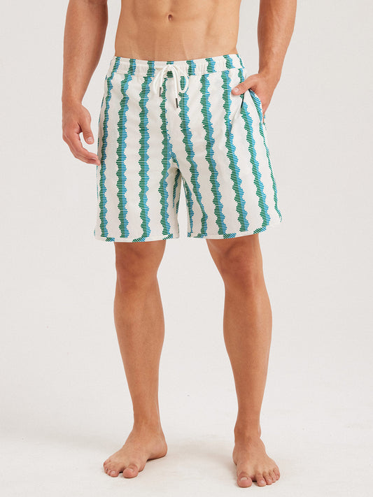 Hapnix® - Men's Glacier Vegetation 7" Swim Trunks