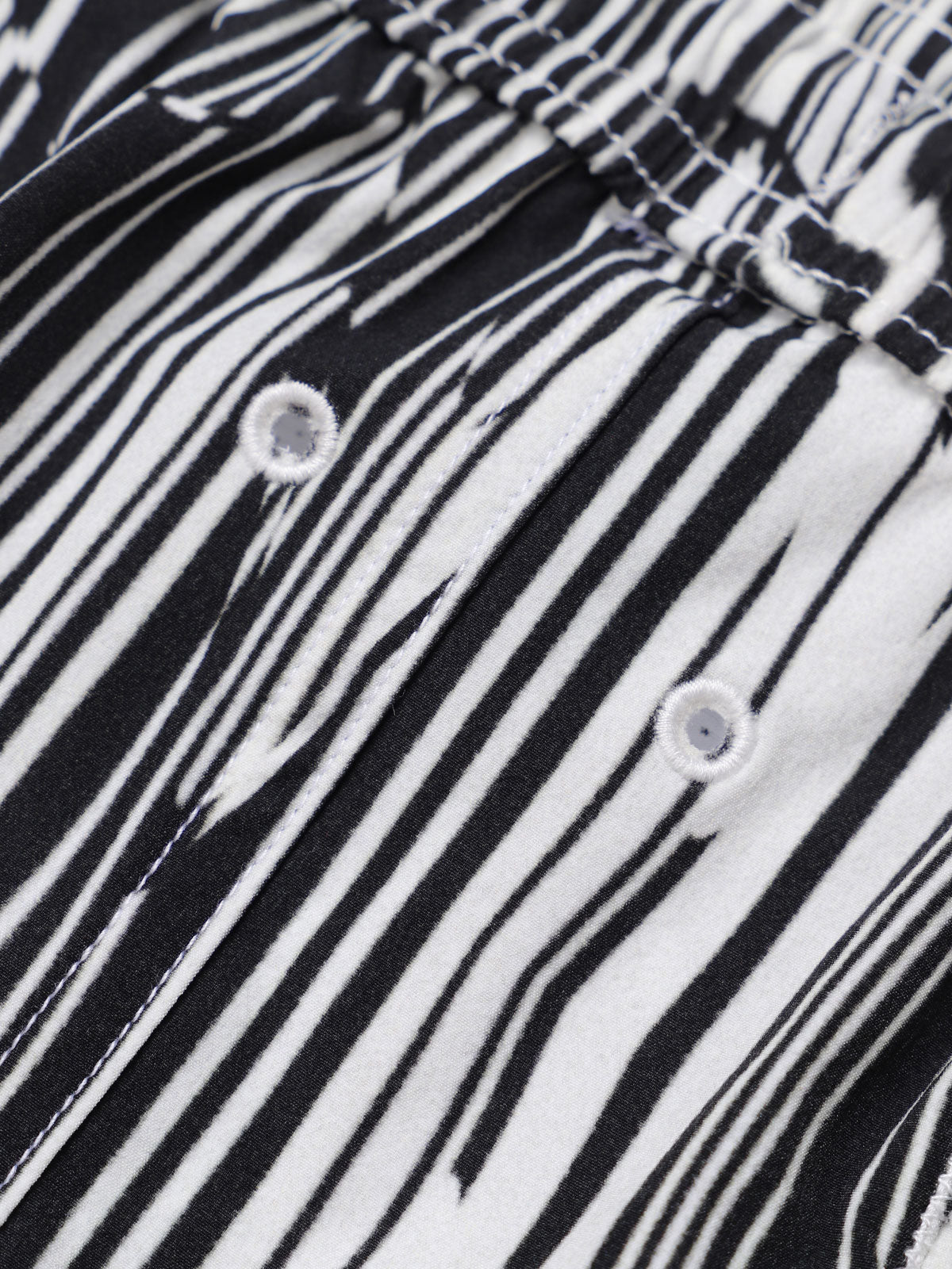 Hapnix® - Men's Black Stripes 5" Swim Trunks