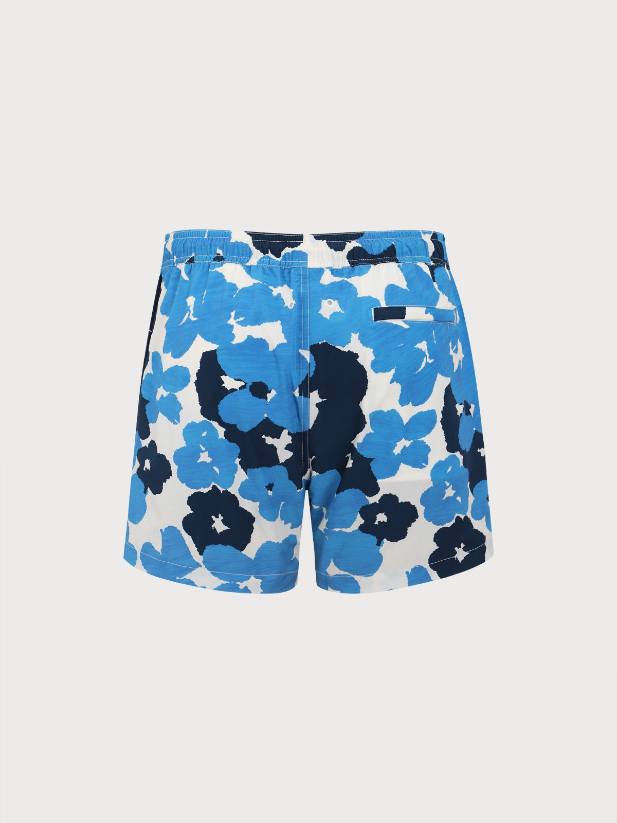 Hapnix® - Men's Blue Print 5" Swim Trunks