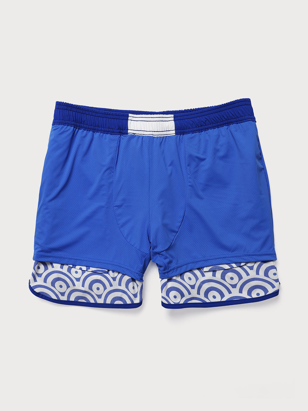 The Navy Waves Men's 5" Swimming Trunks