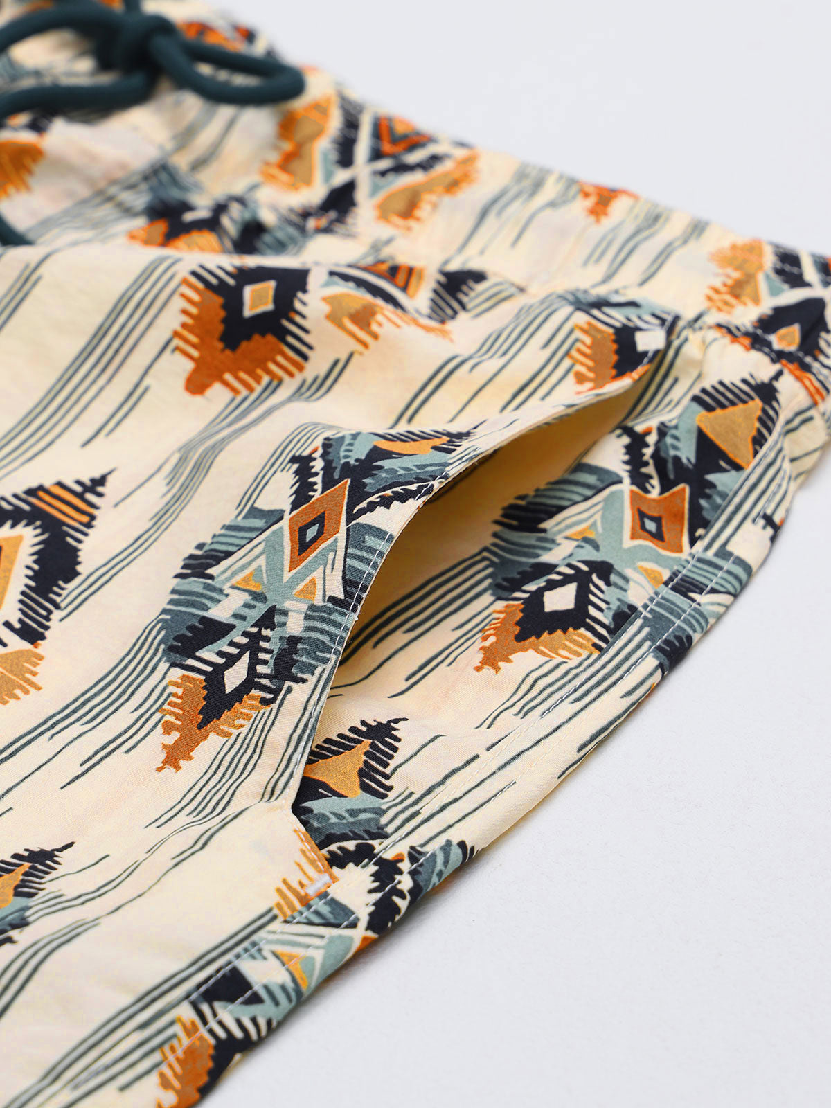 Hapnix® - Men's Khaki 5" Swim Trunks