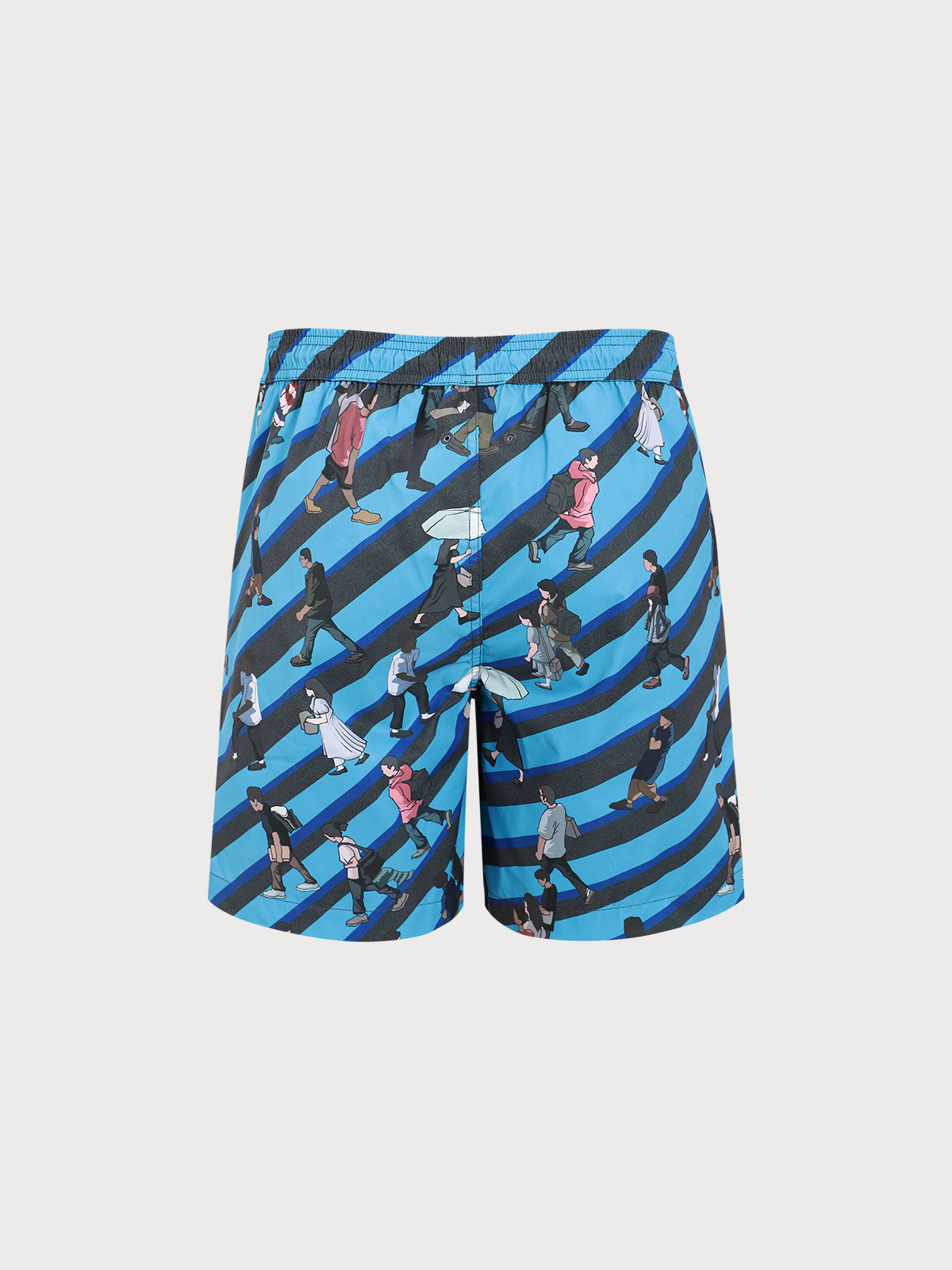 Hapnix® - The Blue Black Men's 7" Swim Trunks