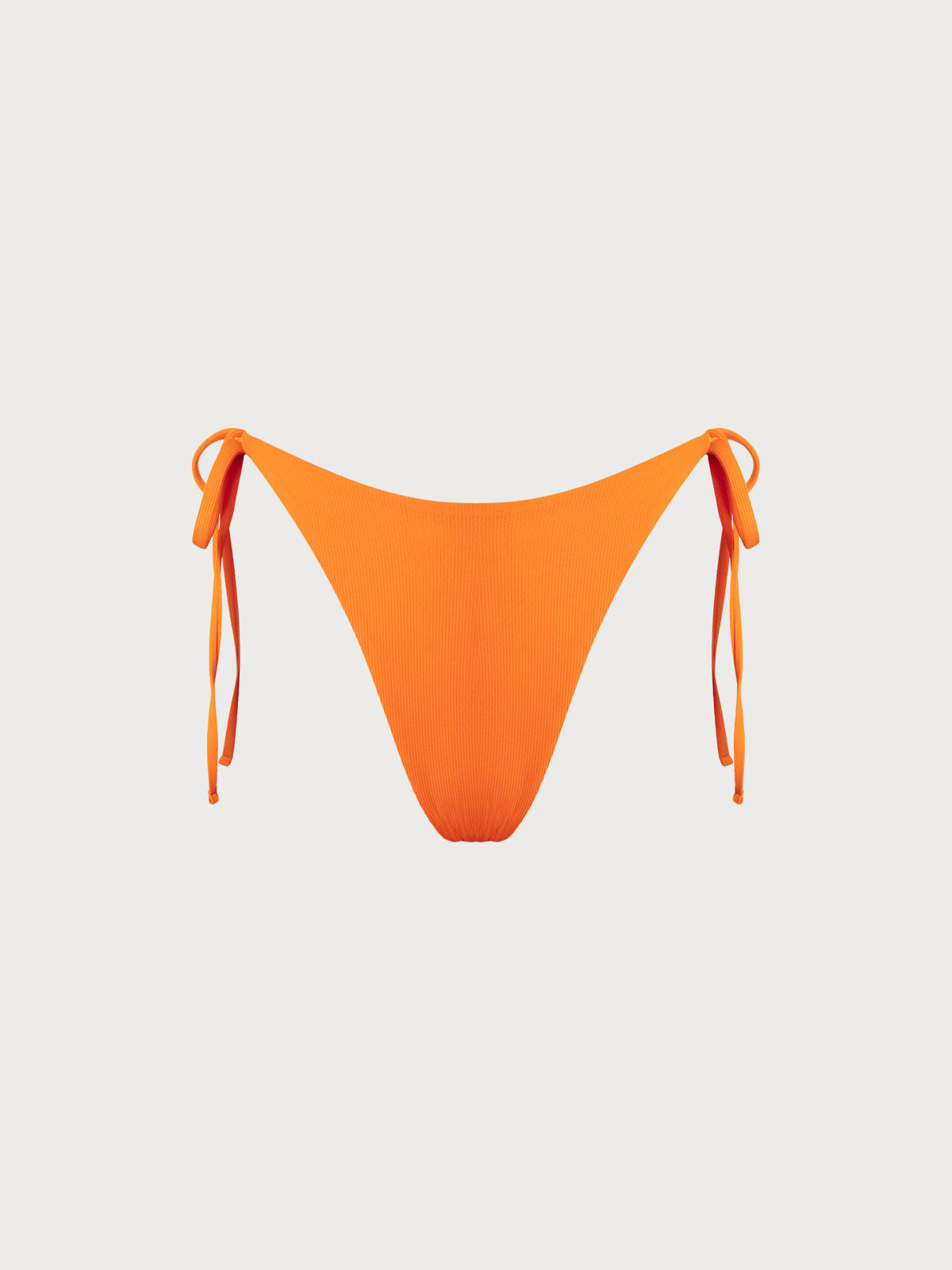 Orange Reversible Tie Bikini Bottom