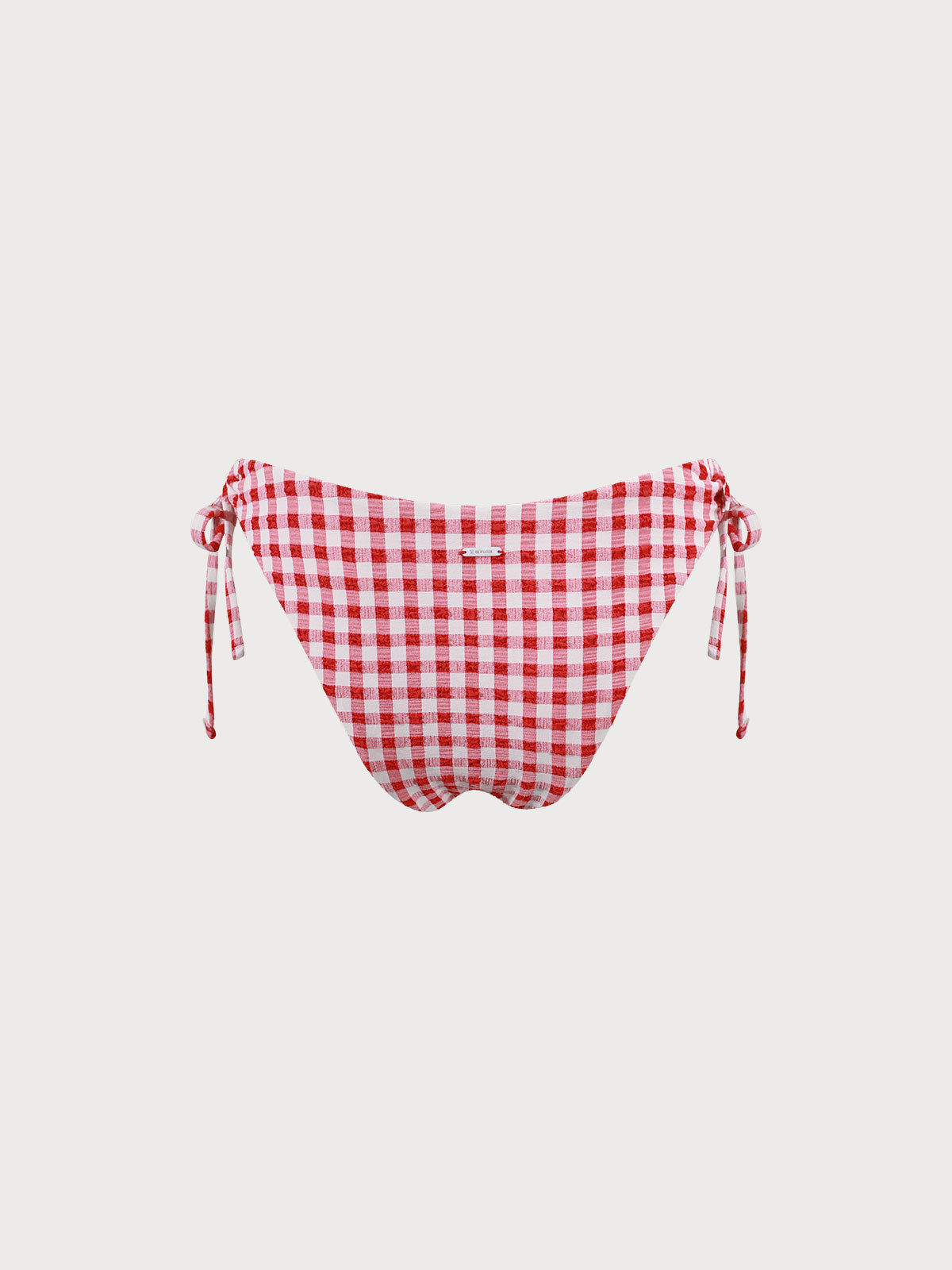 Red Gingham Tie Bikini Bottom