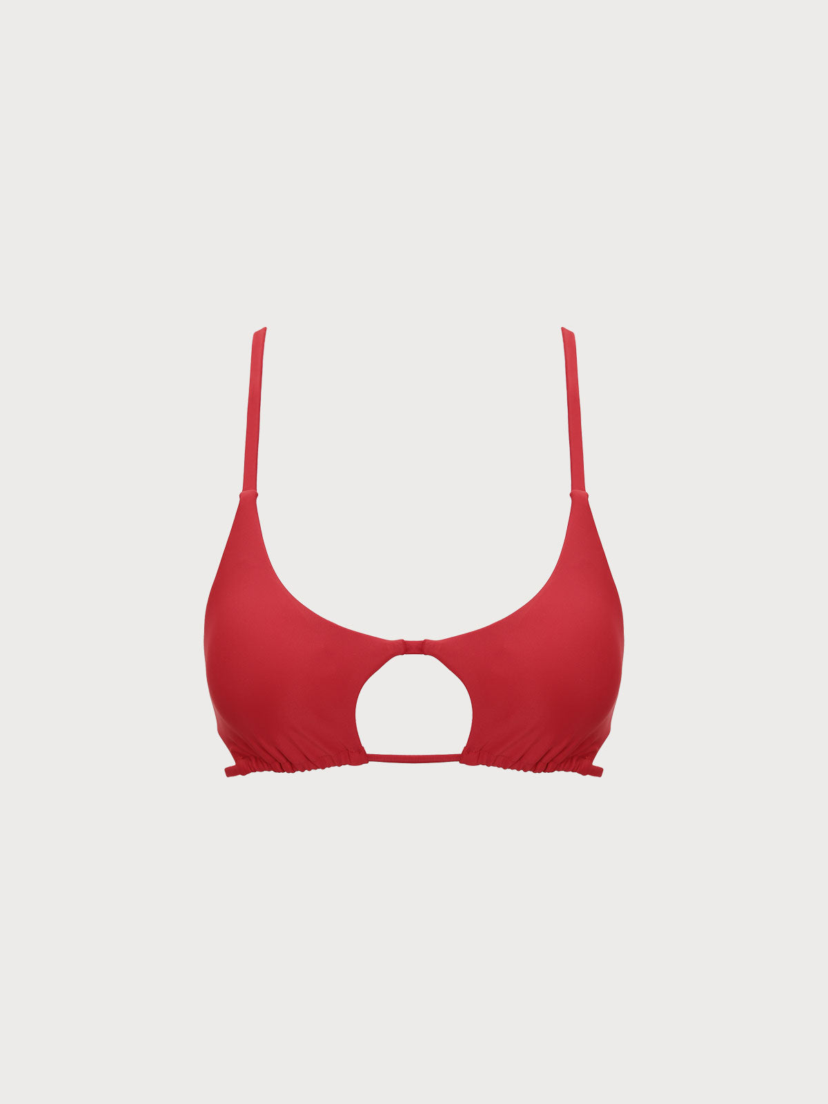 ECONYL® Red Cut Out Bikini Top