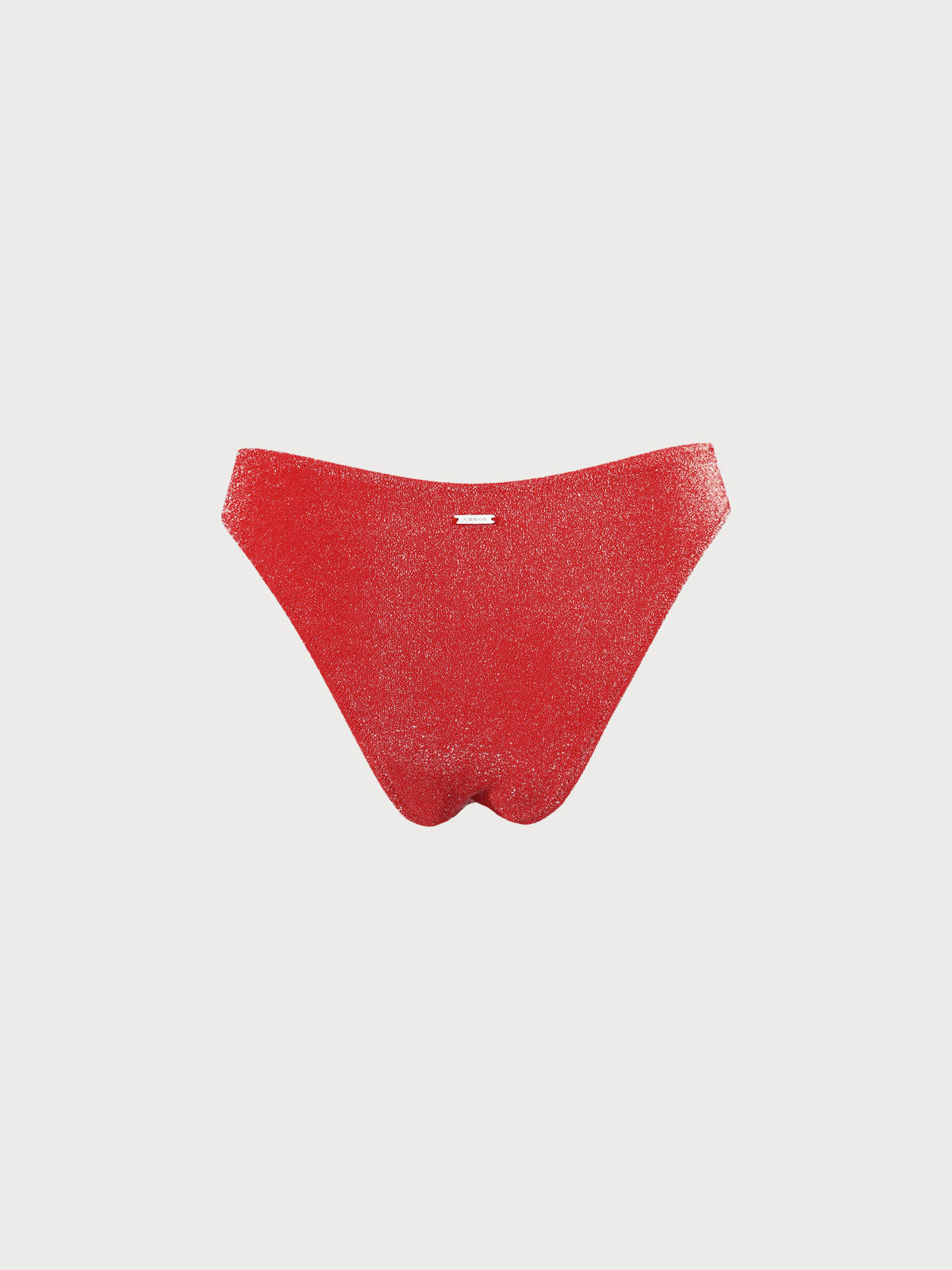 Red Lurex Bikini Bottom