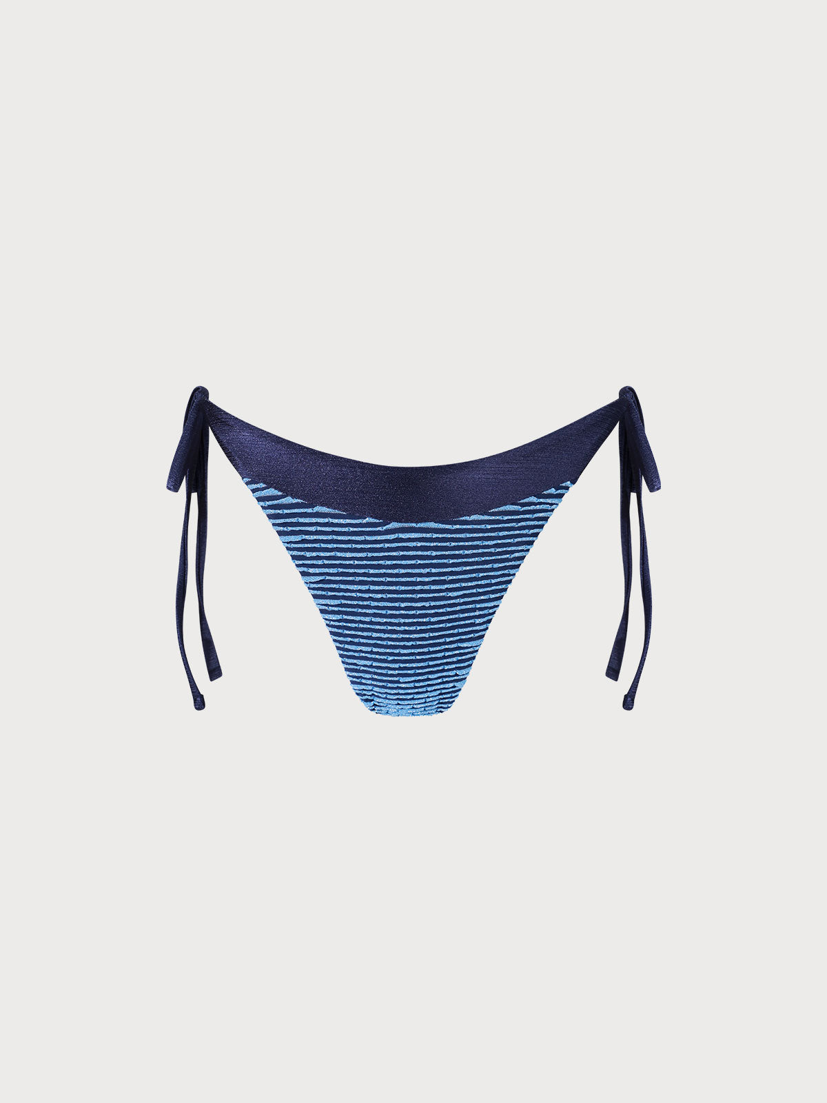 Textured Frill Tie Bikini Bottom