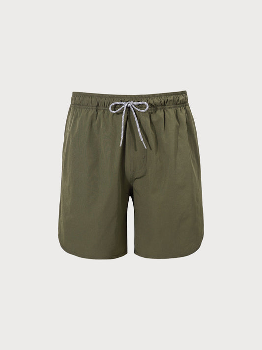 The Army Green Men's 7" Swimming Trunks