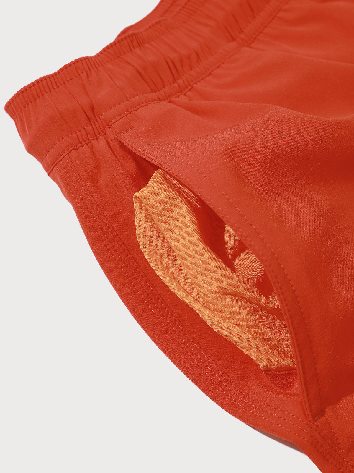 The Brick Red Men's 5" Beach Swimming Trunks