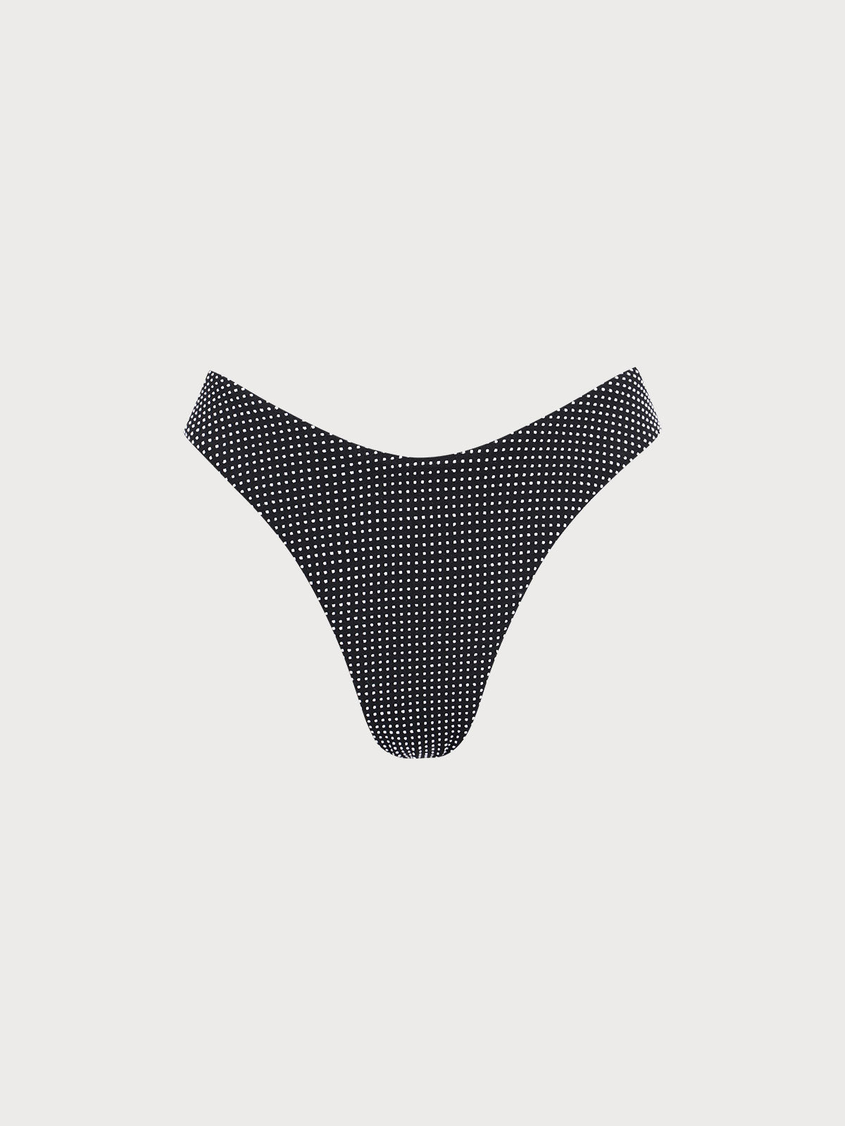 Black Polka Dot Bikini Bottom