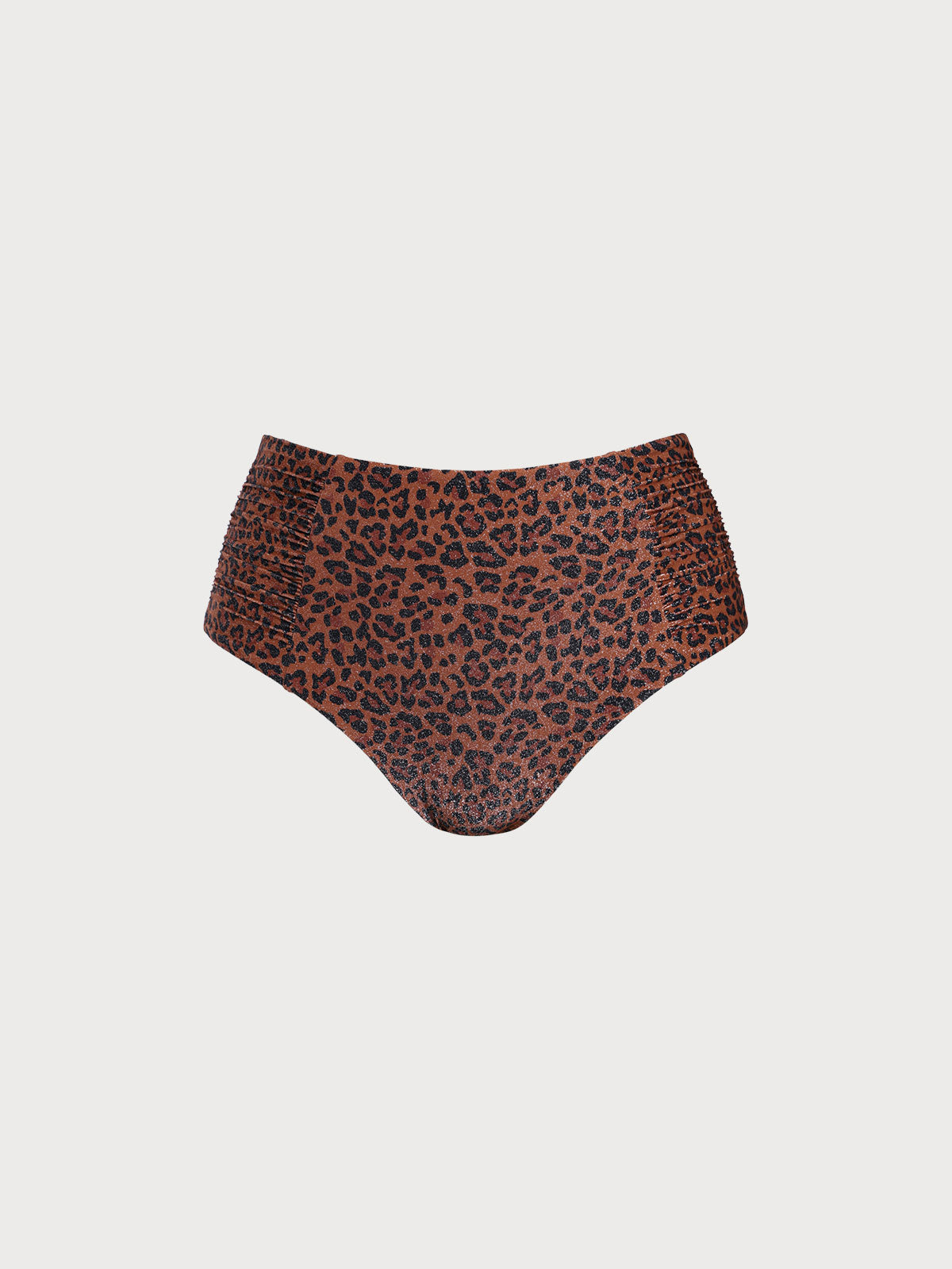 Leopard Print Plus Size Bikini Bottom