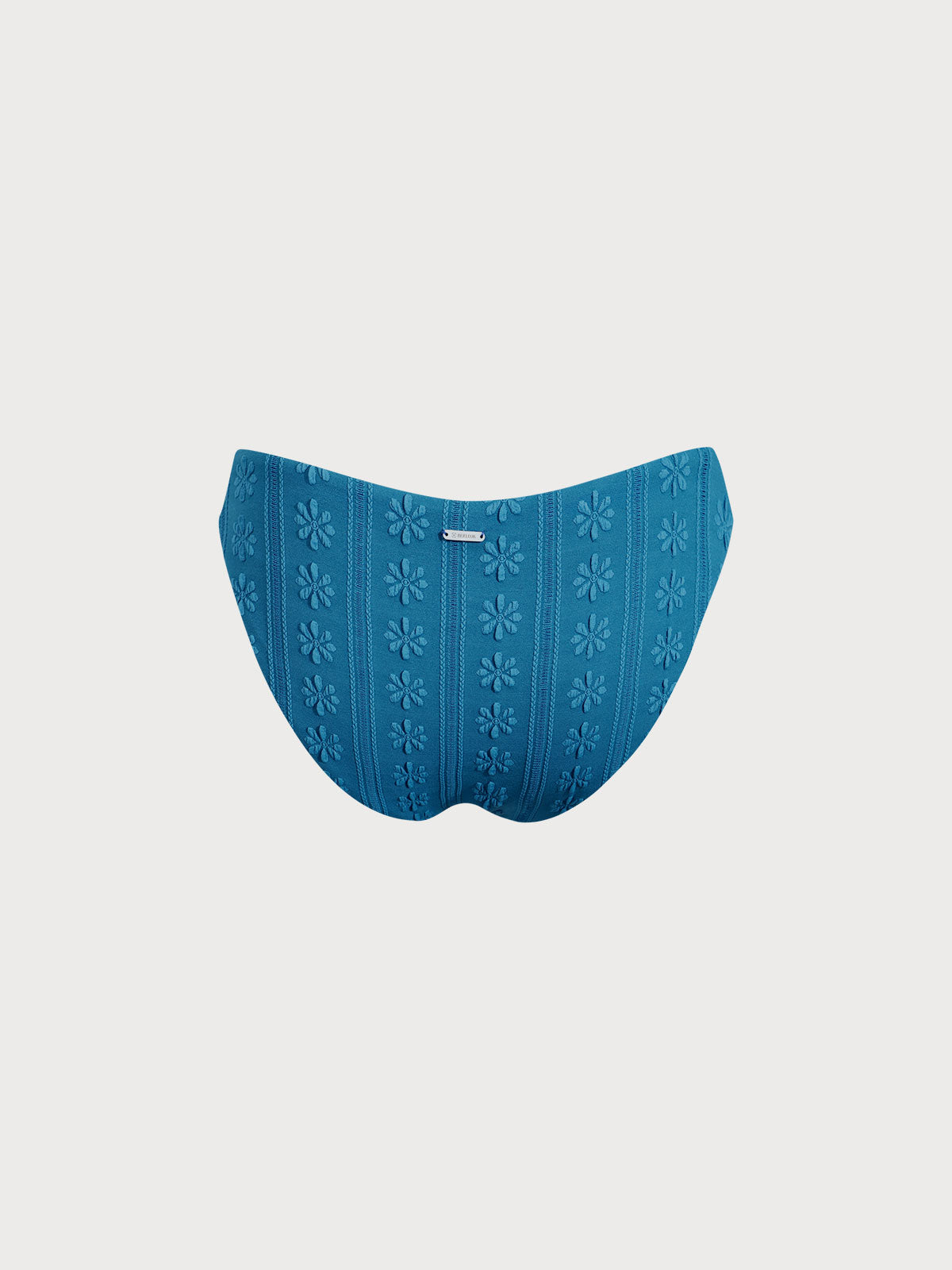 Blue Jacquard V Cut Bikini bottom