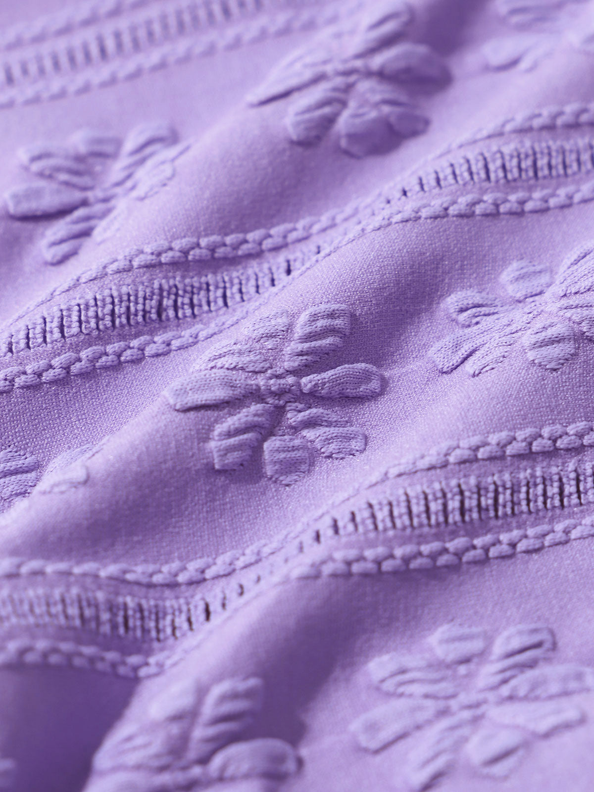 Purple Jacquard V Cut Bikini bottom