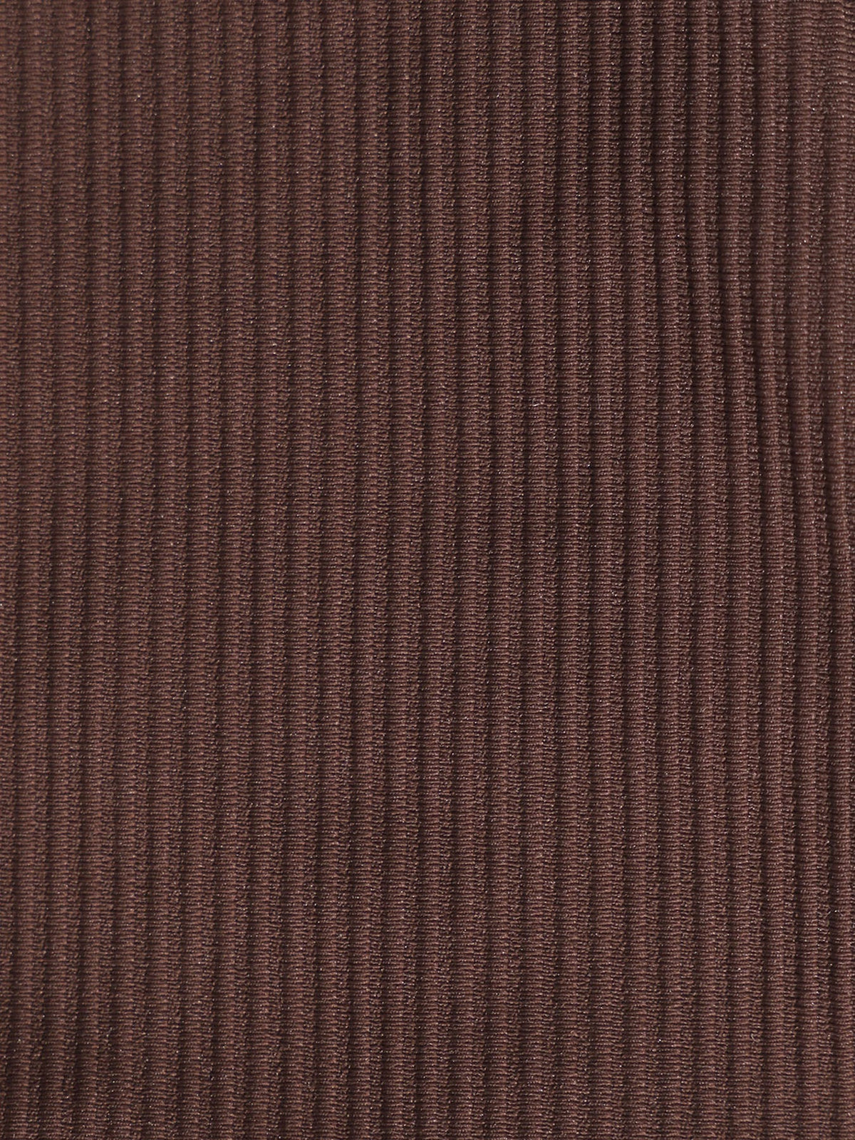 Coffee Ribbed Bikini Bottom