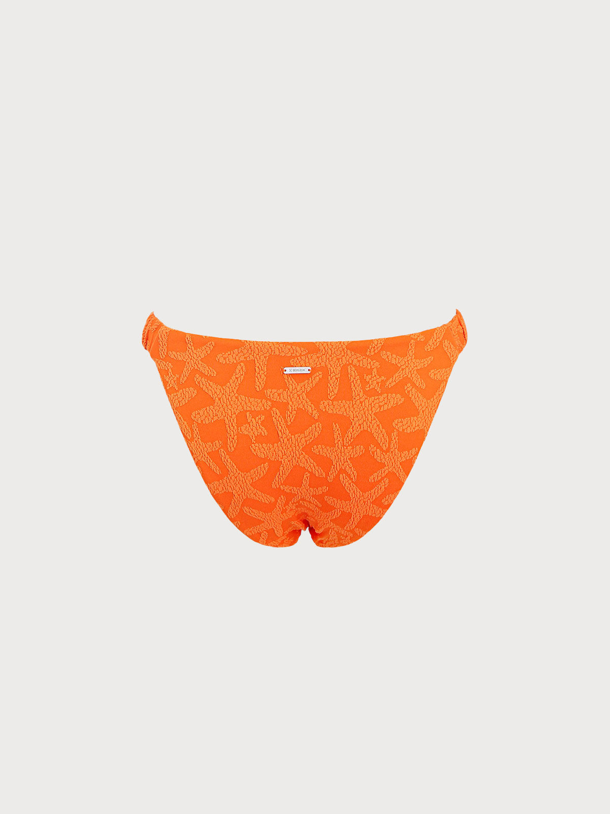 Orange Starfish Elastic Bikini Bottom