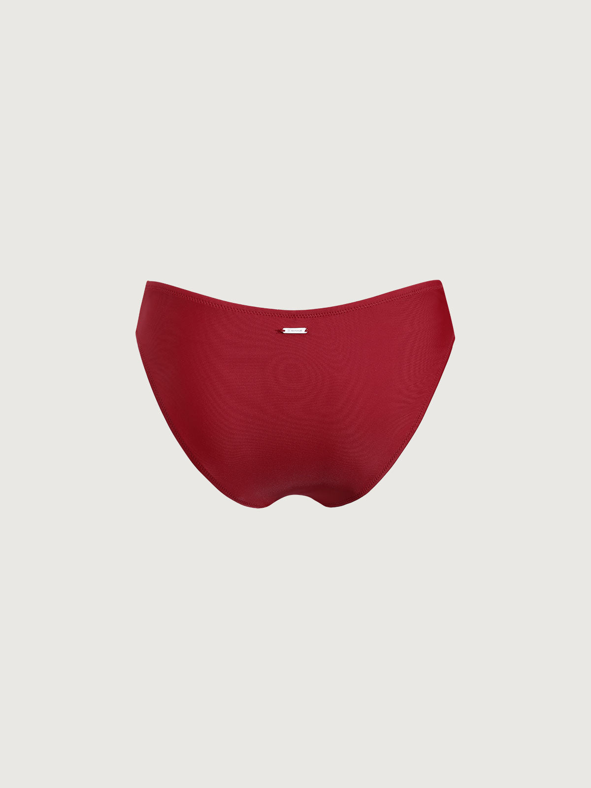 Red Ruched Bikini Bottom