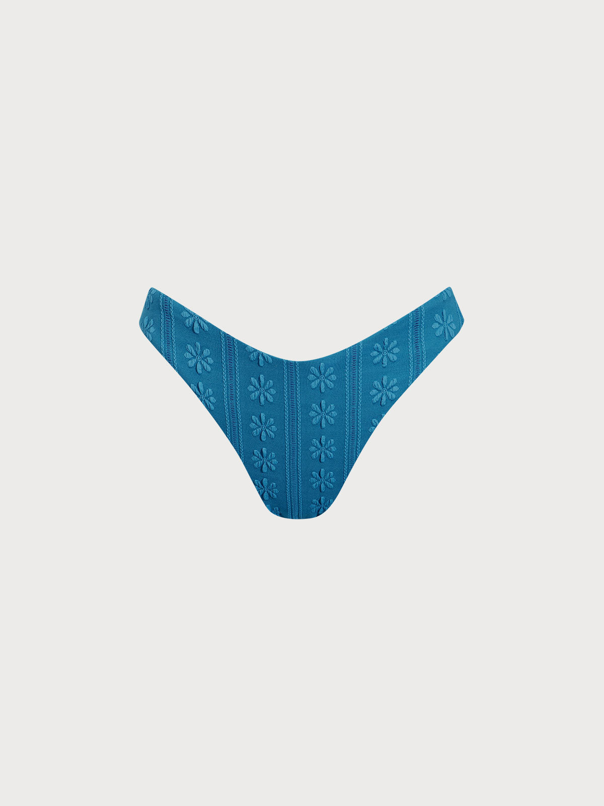Blue Jacquard V Cut Bikini bottom