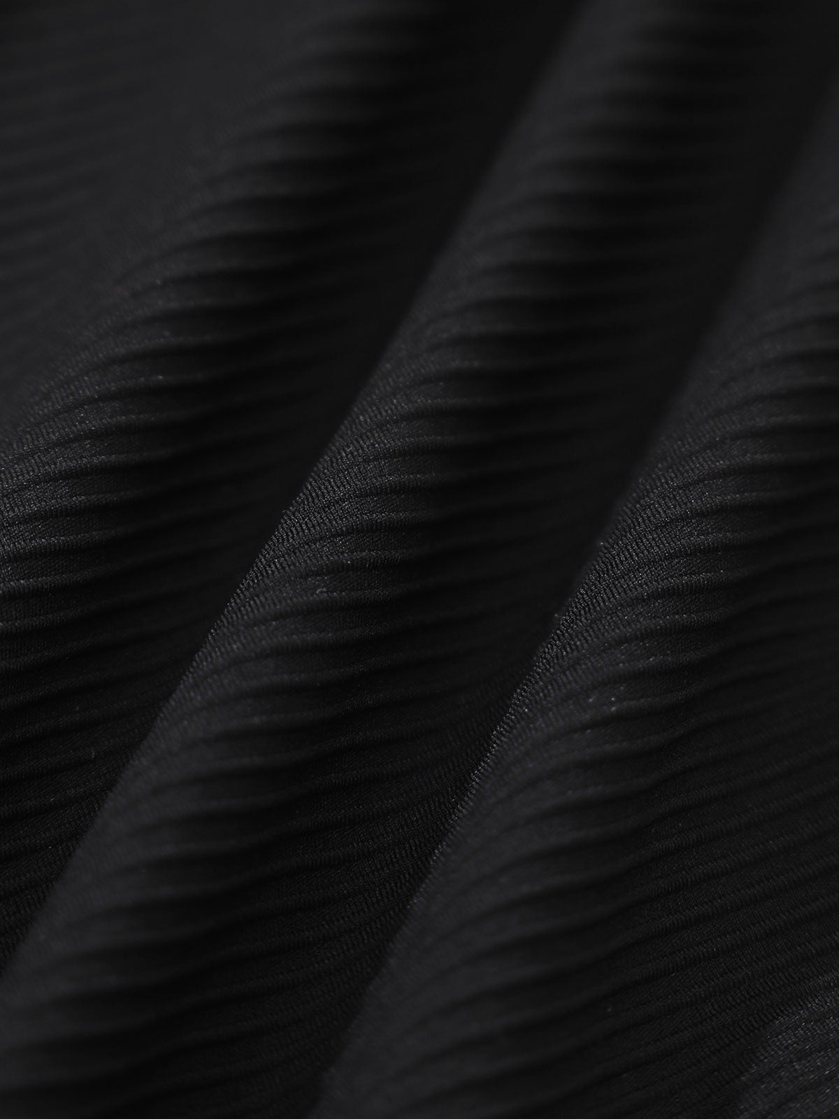Black Ribbed Ruched Bikini Bottom