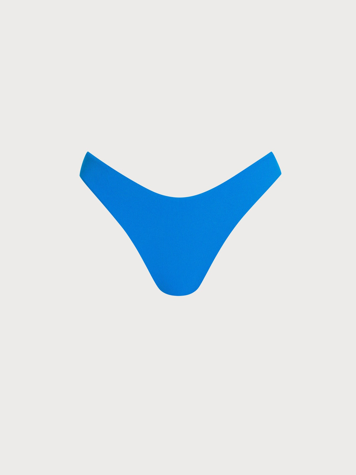 Blue Reversible Ribbed Bikini Bottom