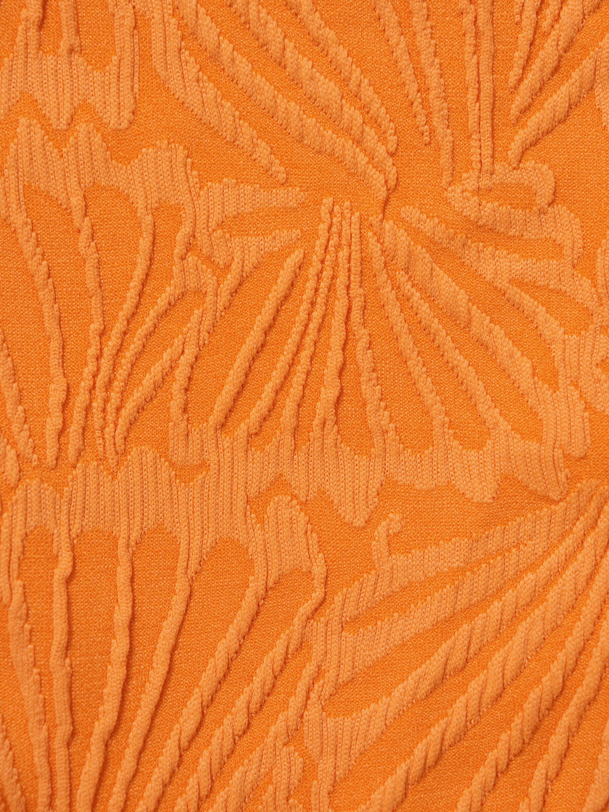 Orange Textured O-Ring Bikini Bottom