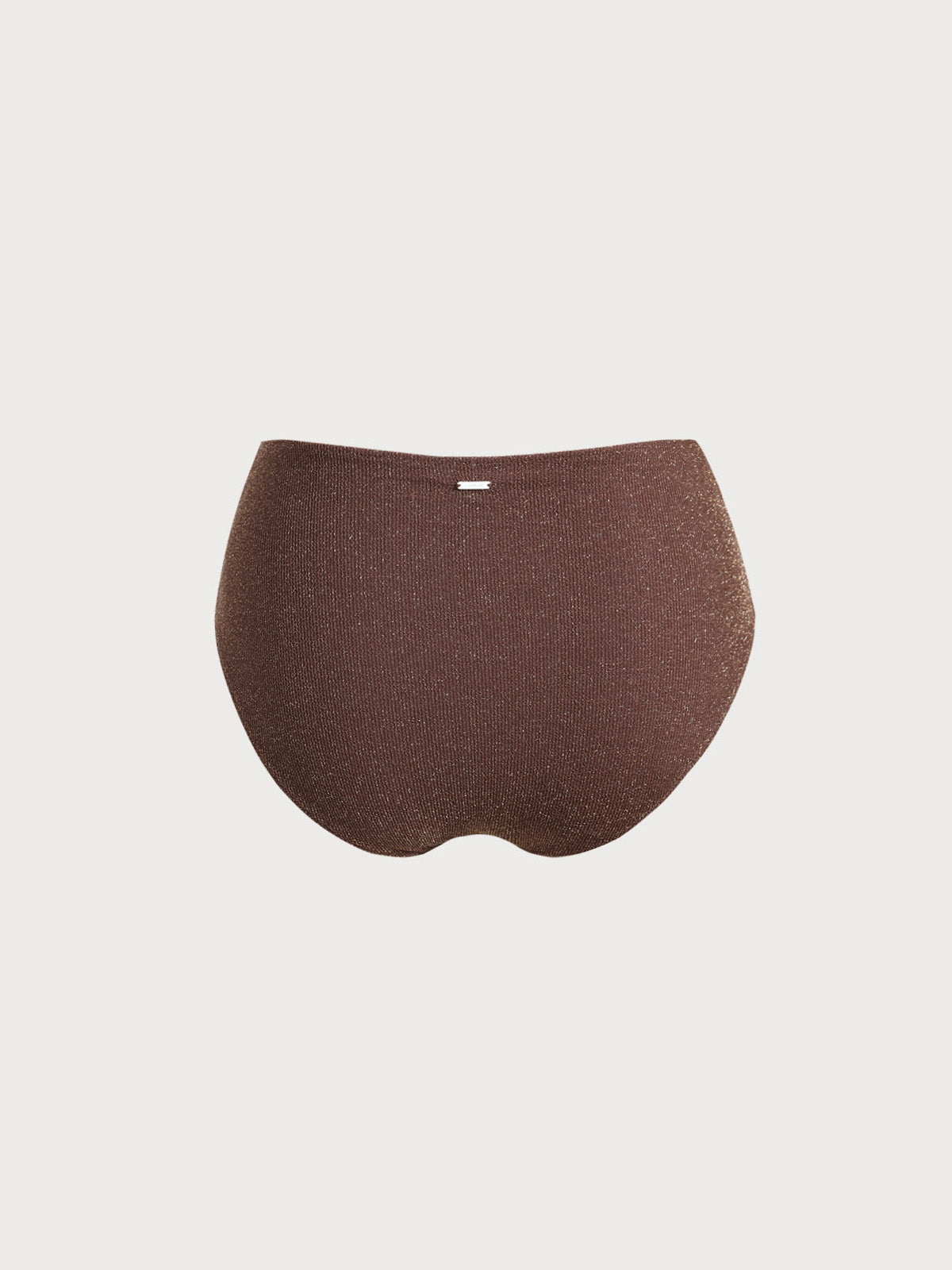 Dark Coffee V Cut Plus Size Bikini Bottom