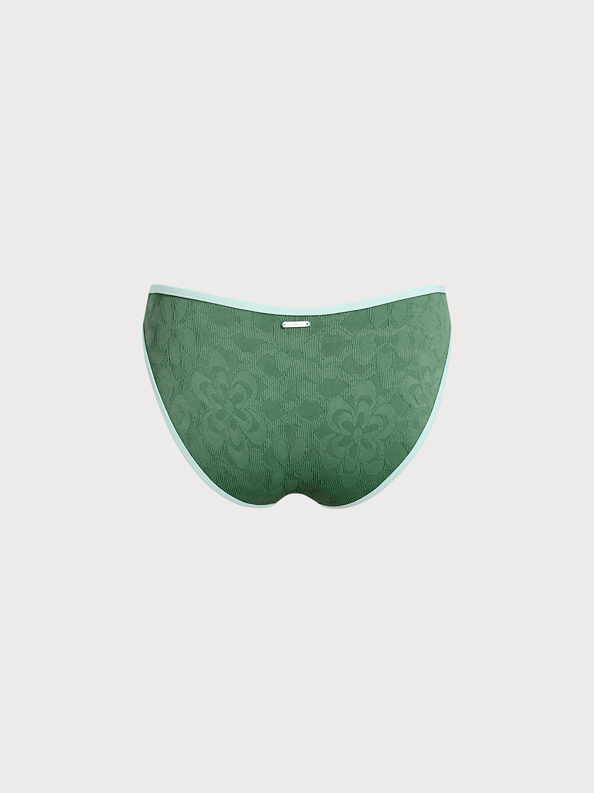 Dark Green Full Coverage Bikini Bottom