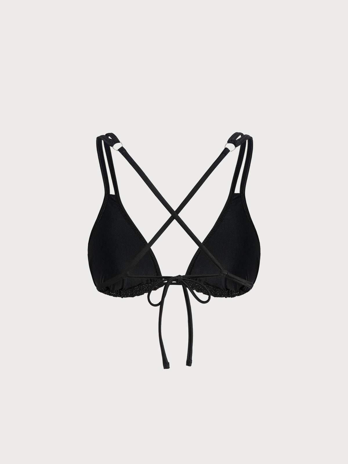 Black Strappy Bikini Top