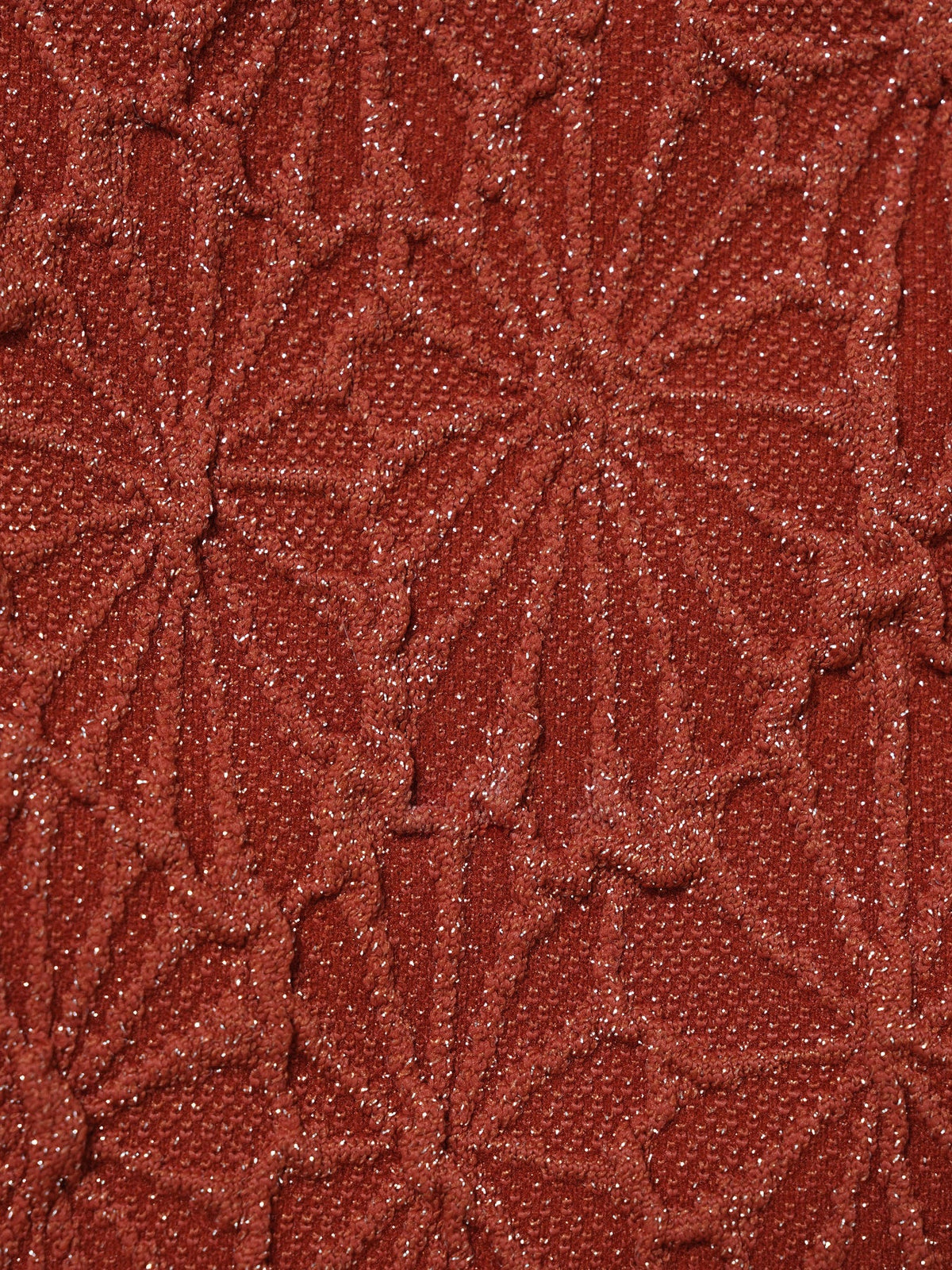 Orange O-Ring Textured Bikini Top